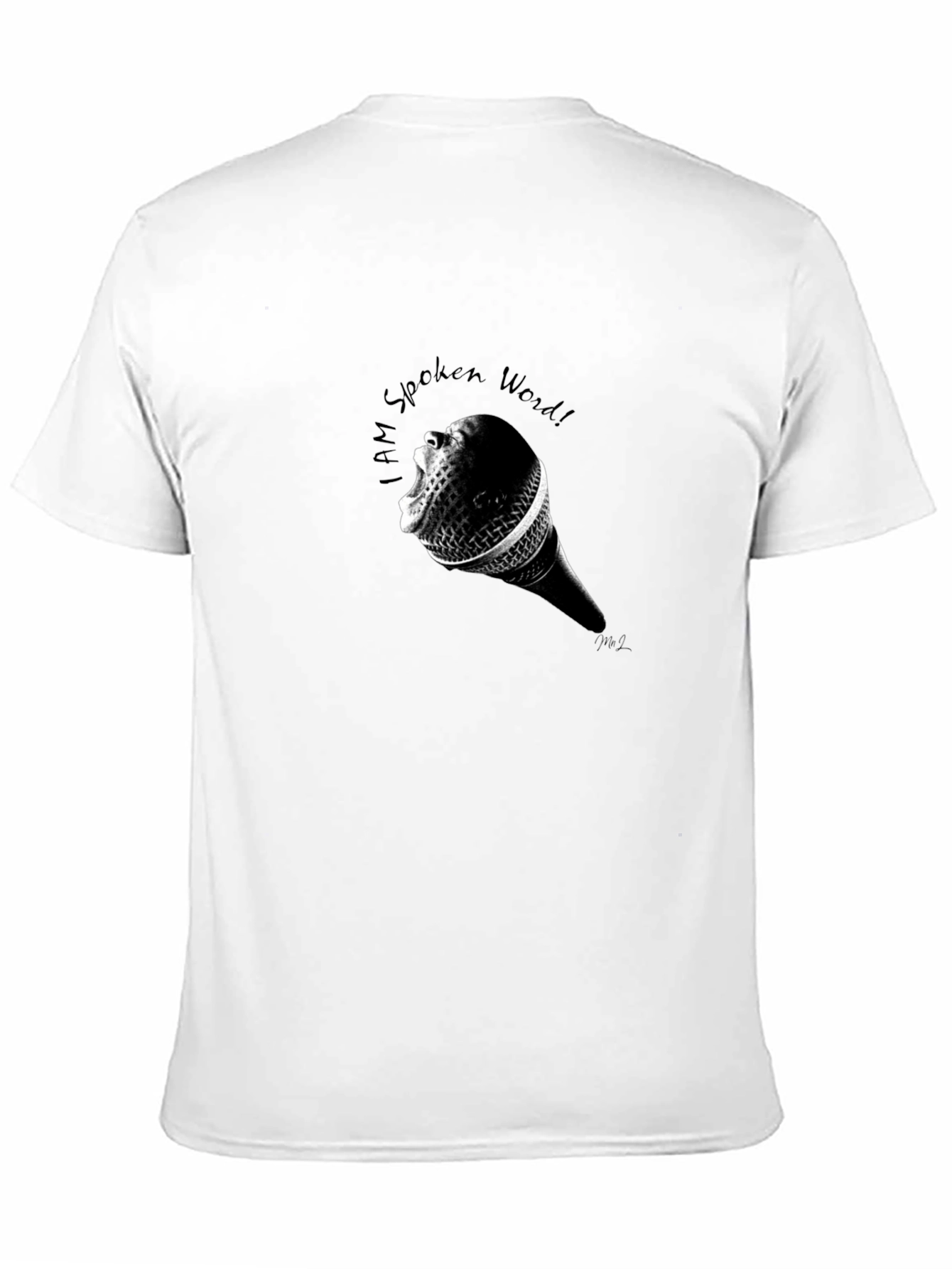 Black I AM Spoken Word! Black Graphic T-Shirt view 11