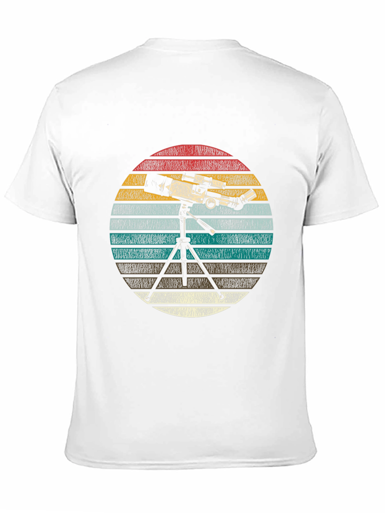 Black Telescope Graphic Print Tee - Astronomy Lover Gift view 11