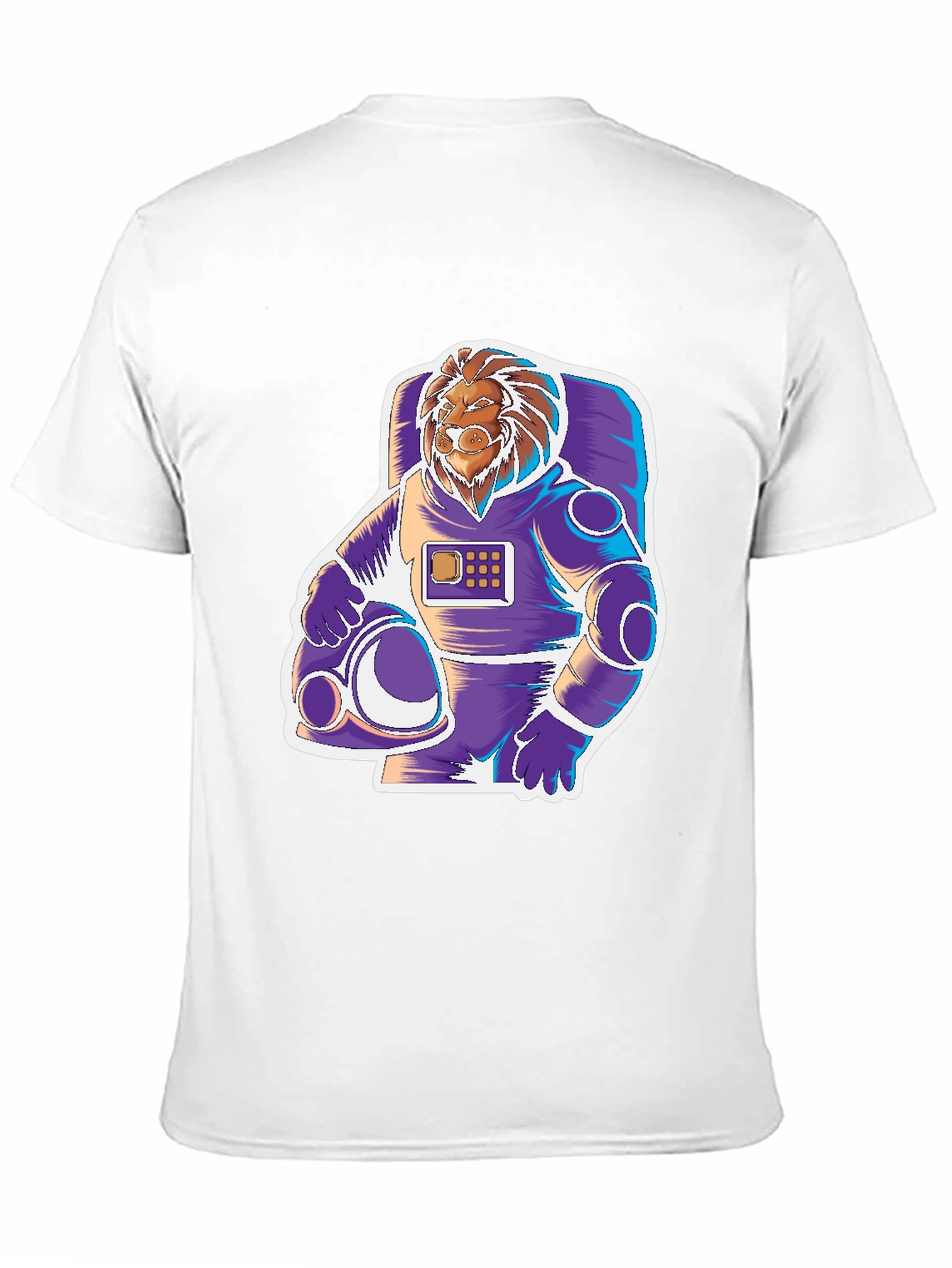 Black Lion Astronaut Graphic Tee - Space Explorer view 11