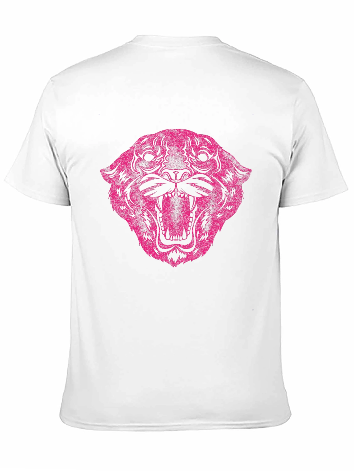 Black Pink Tiger Graphic Black T-Shirt view 11