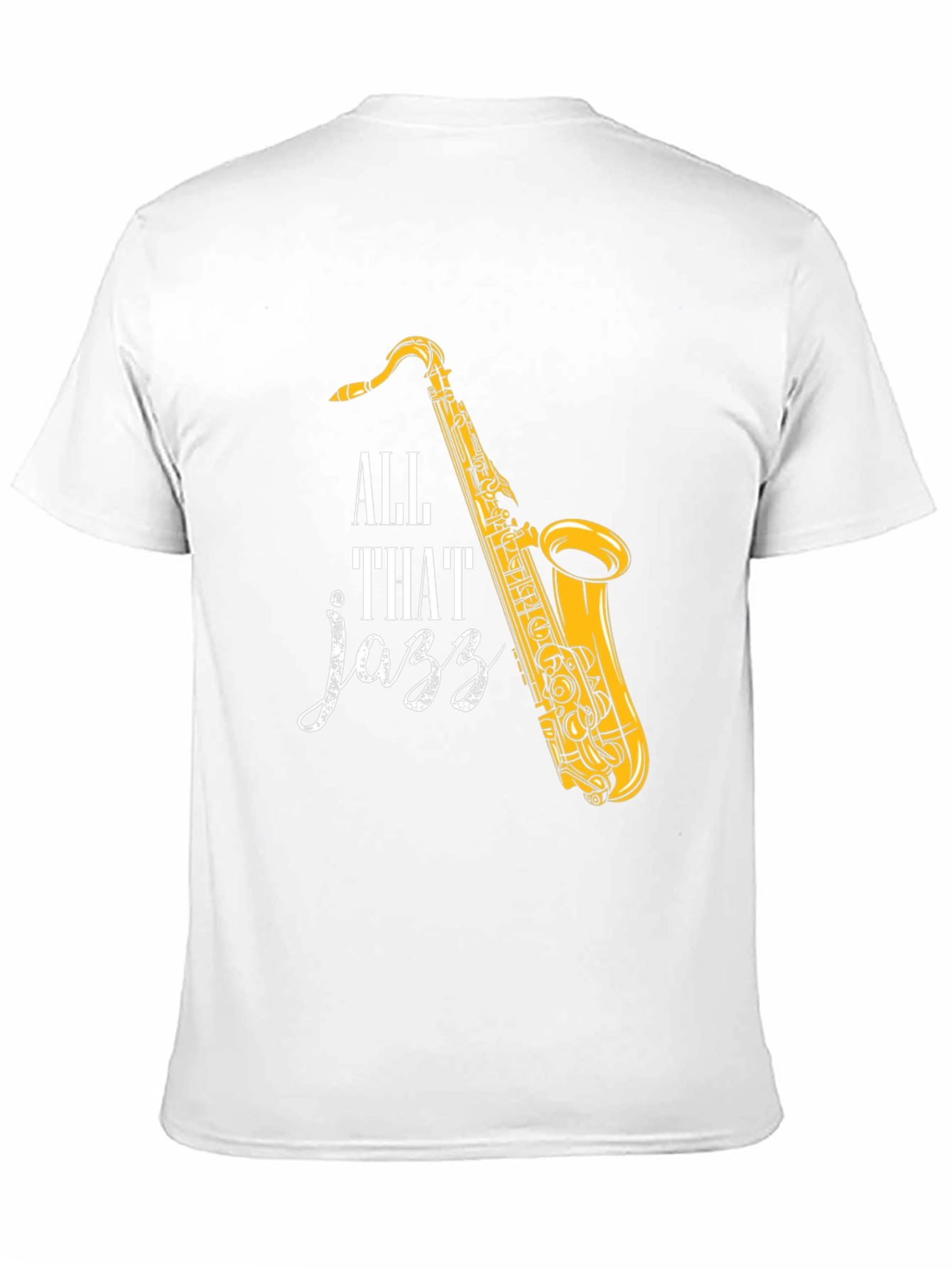 Black All That Jazz Saxophone Graphic T-Shirt view 11