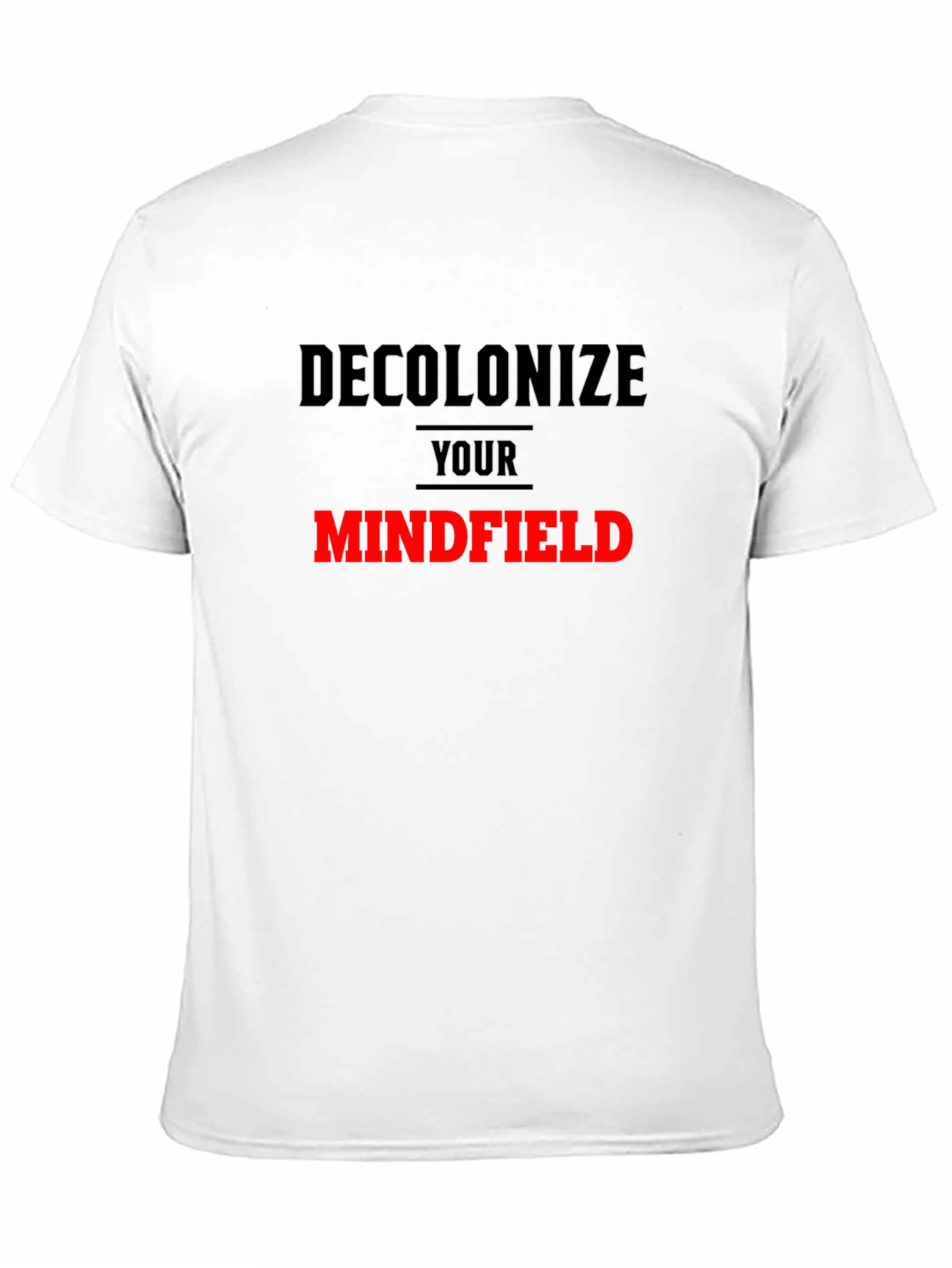 Black Decolonize Your Mindfield Graphic Tee view 11