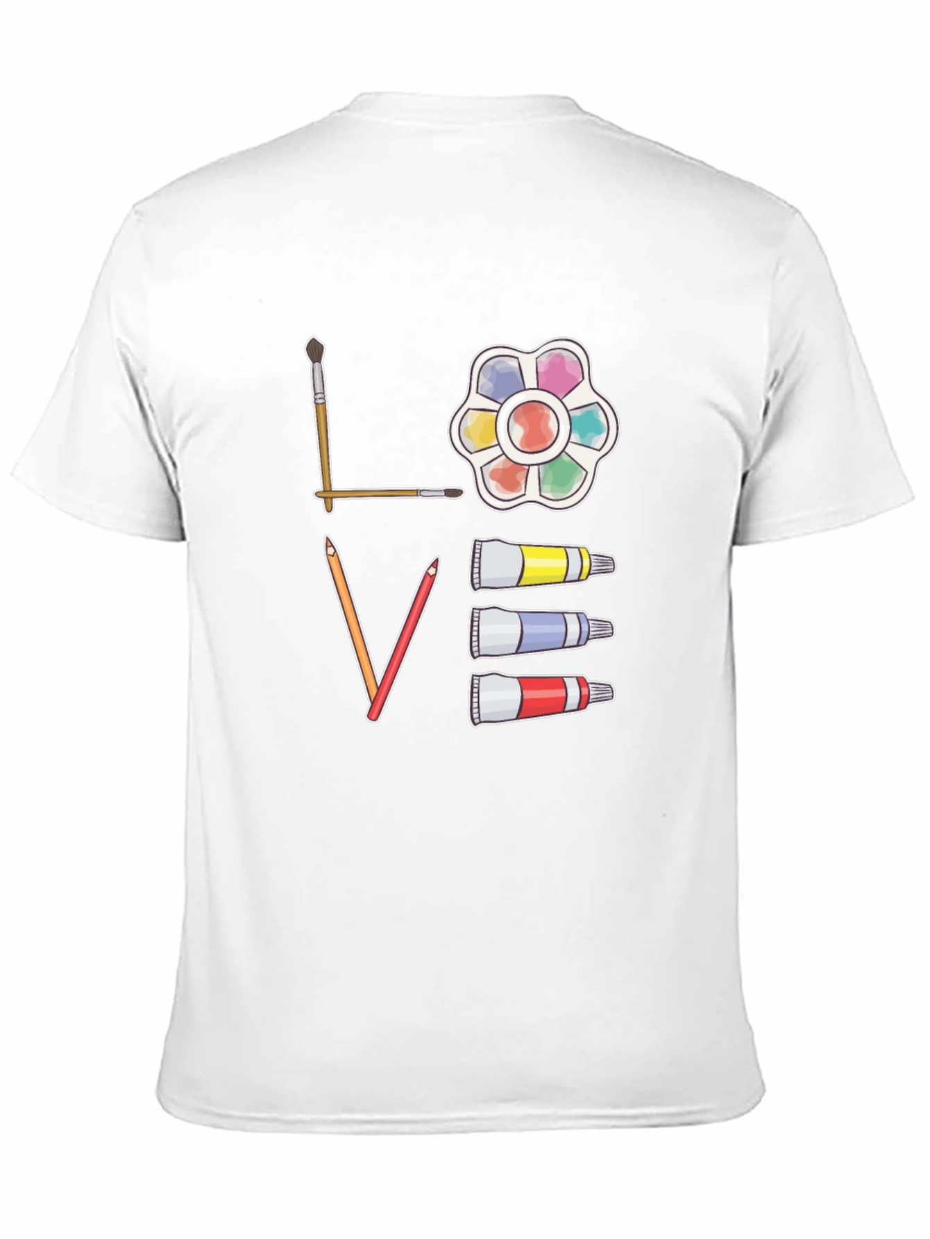 Black Artist "Love" Graphic Tee - Black Cotton view 11