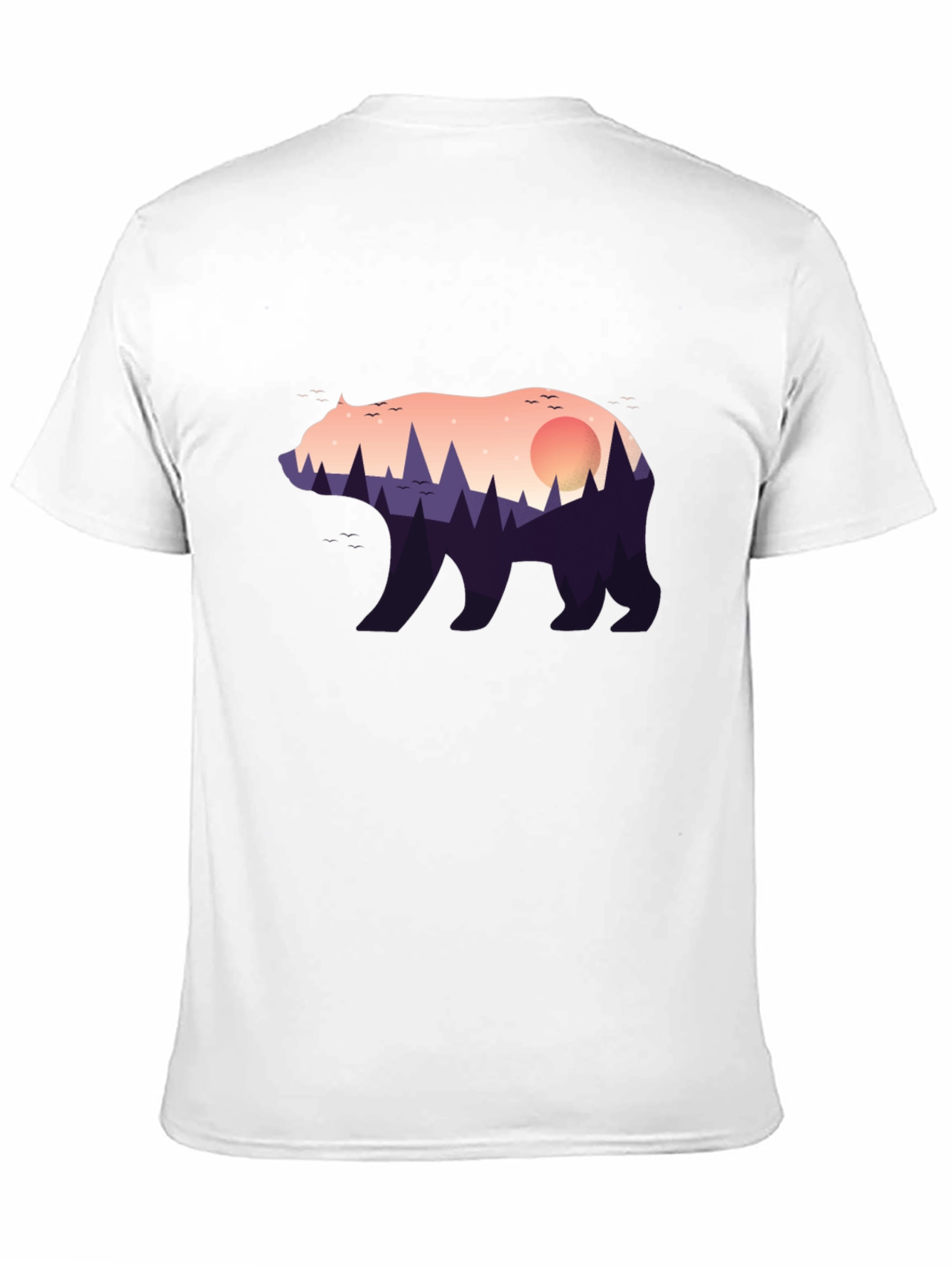 Black Nature Bear Graphic Tee - Stylish Menswear view 11
