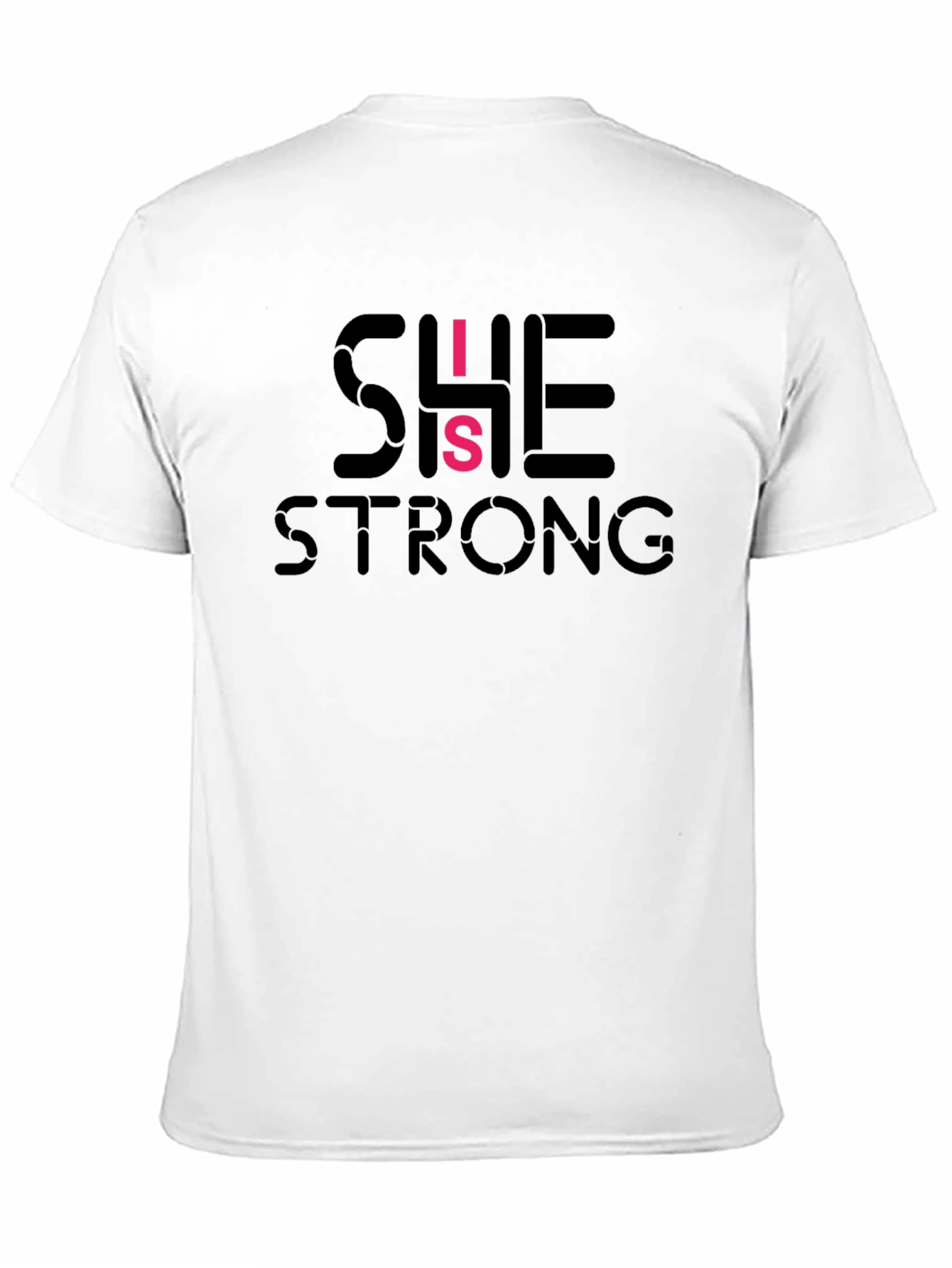 Black She is Strong T-Shirt view 11