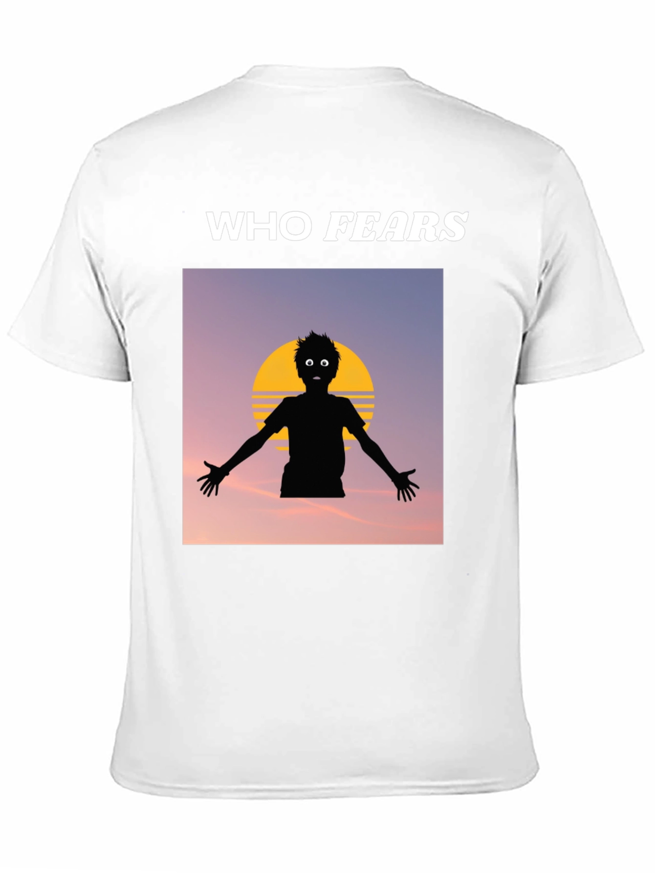 Black Who Fears T-Shirt, Graphic Tee, Cotton Blend view 11