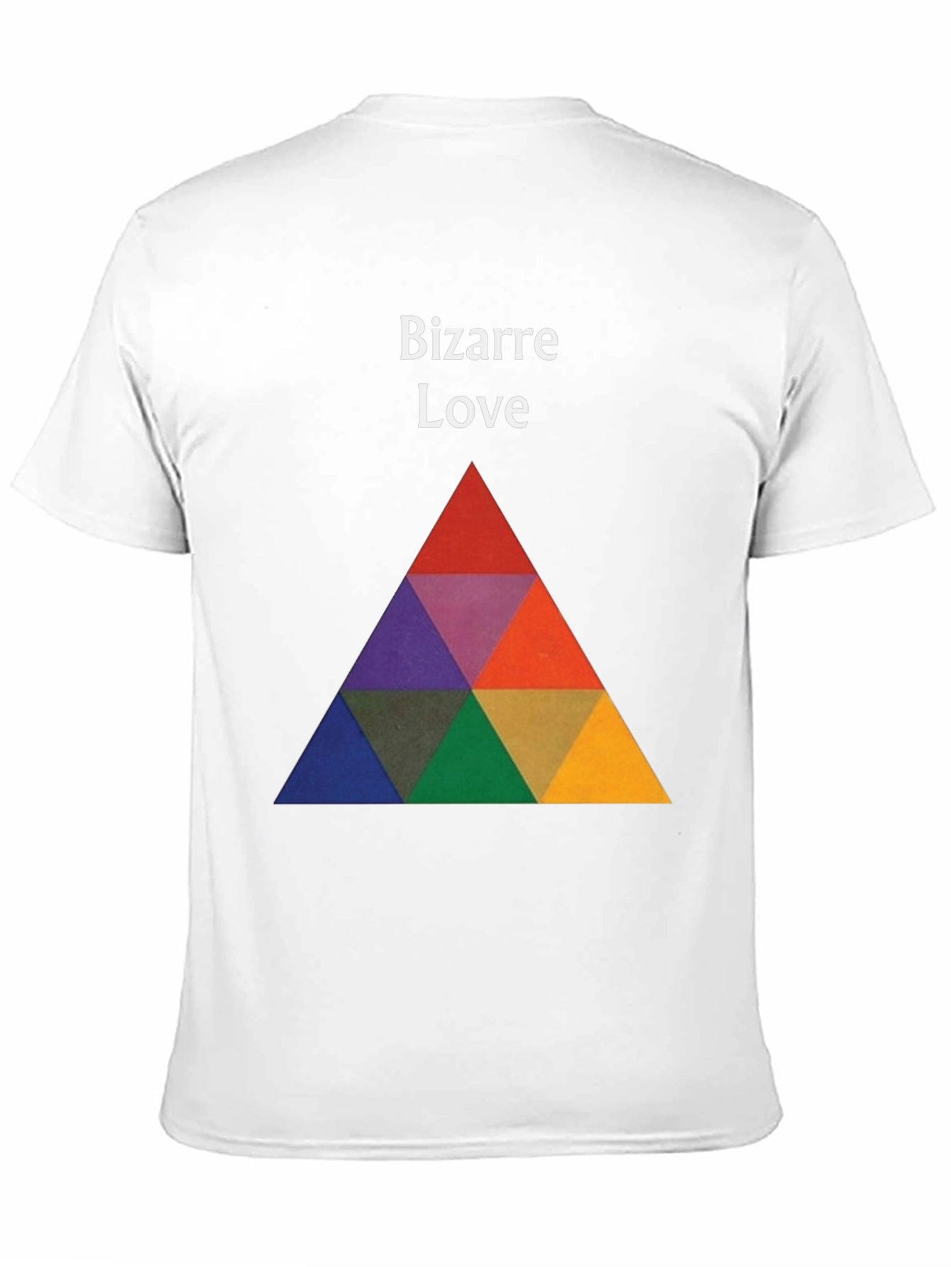 Black Bizarre Love Graphic Tee - Bold Triangle Design view 11