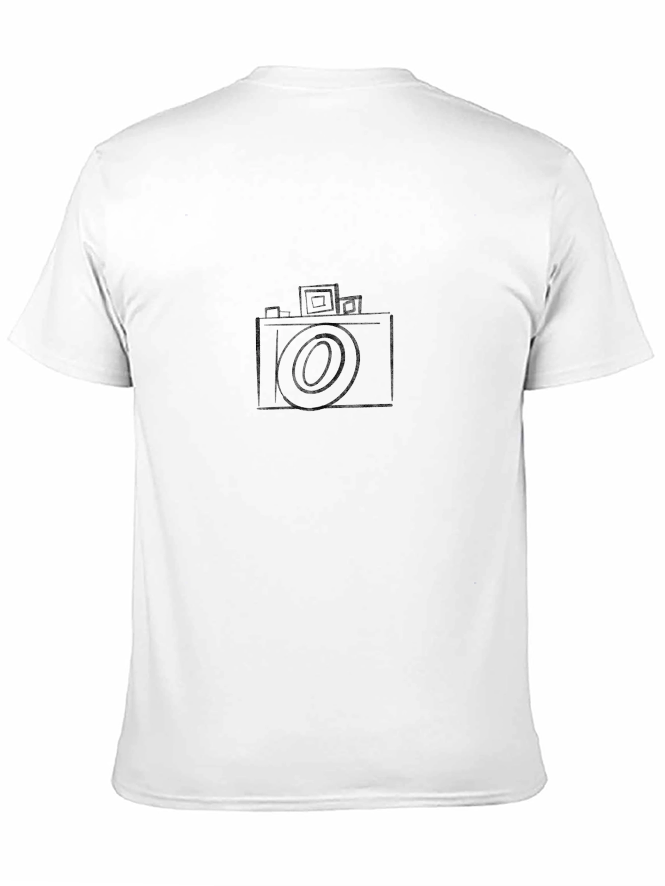 Black Classic Camera Graphic Black T-Shirt view 11