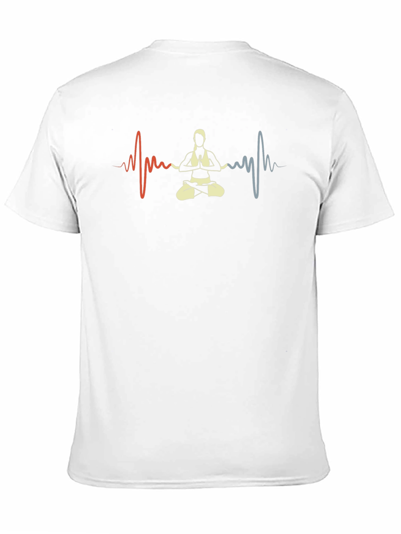 Black Yoga Heartbeat Black T-Shirt view 11