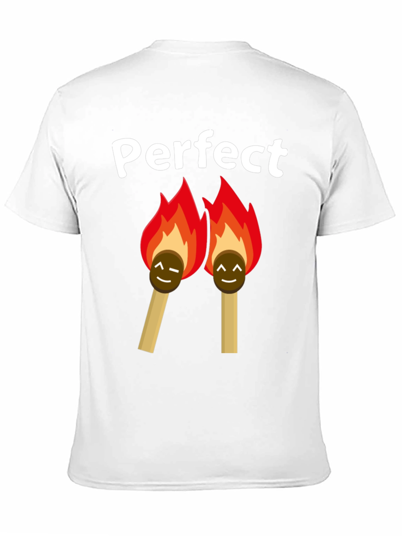 Black Perfect Match T-Shirt - Novelty Graphic Tee view 11