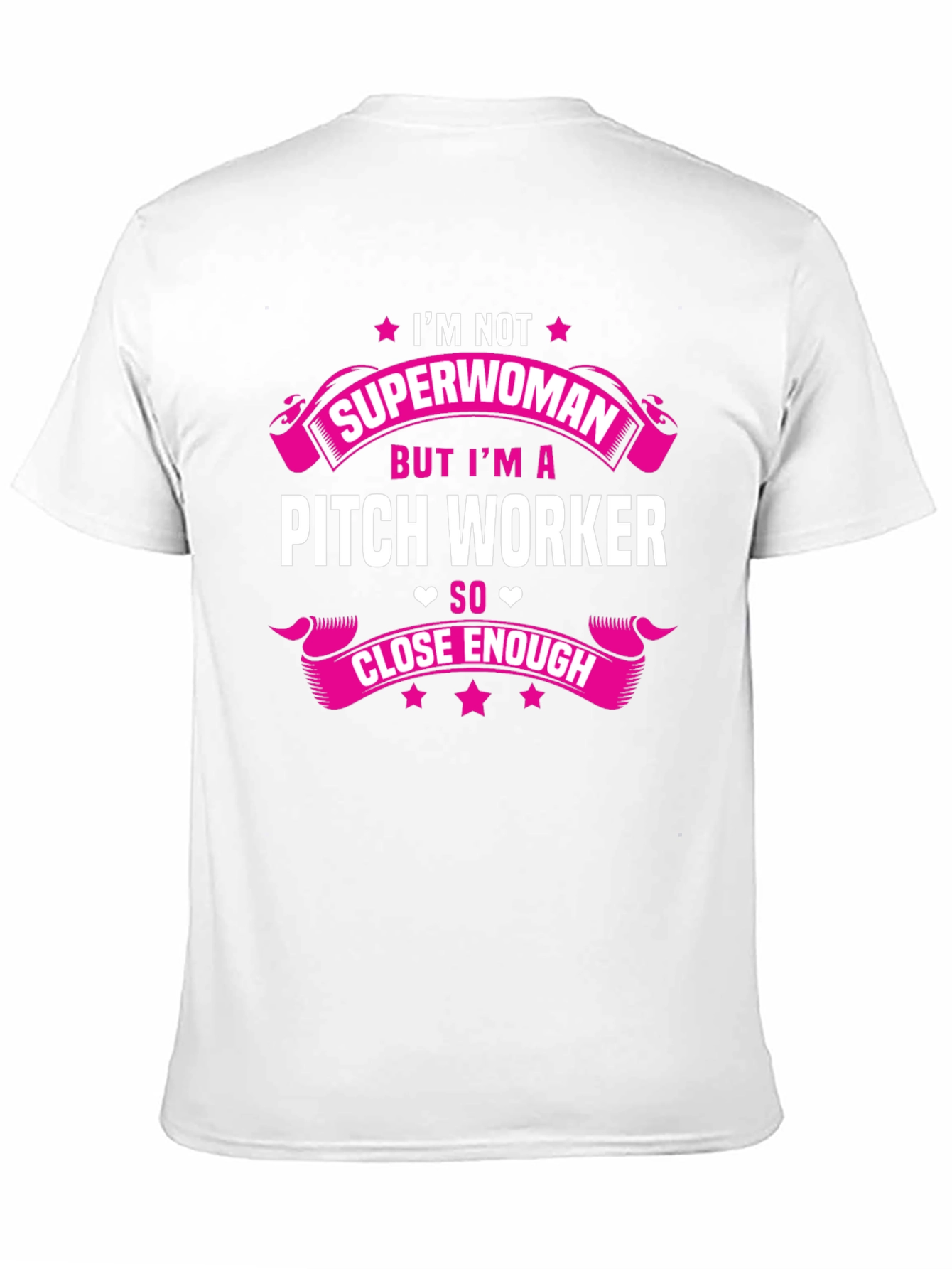 Black Pitch Worker T-Shirt - Superwoman Close Enough view 11