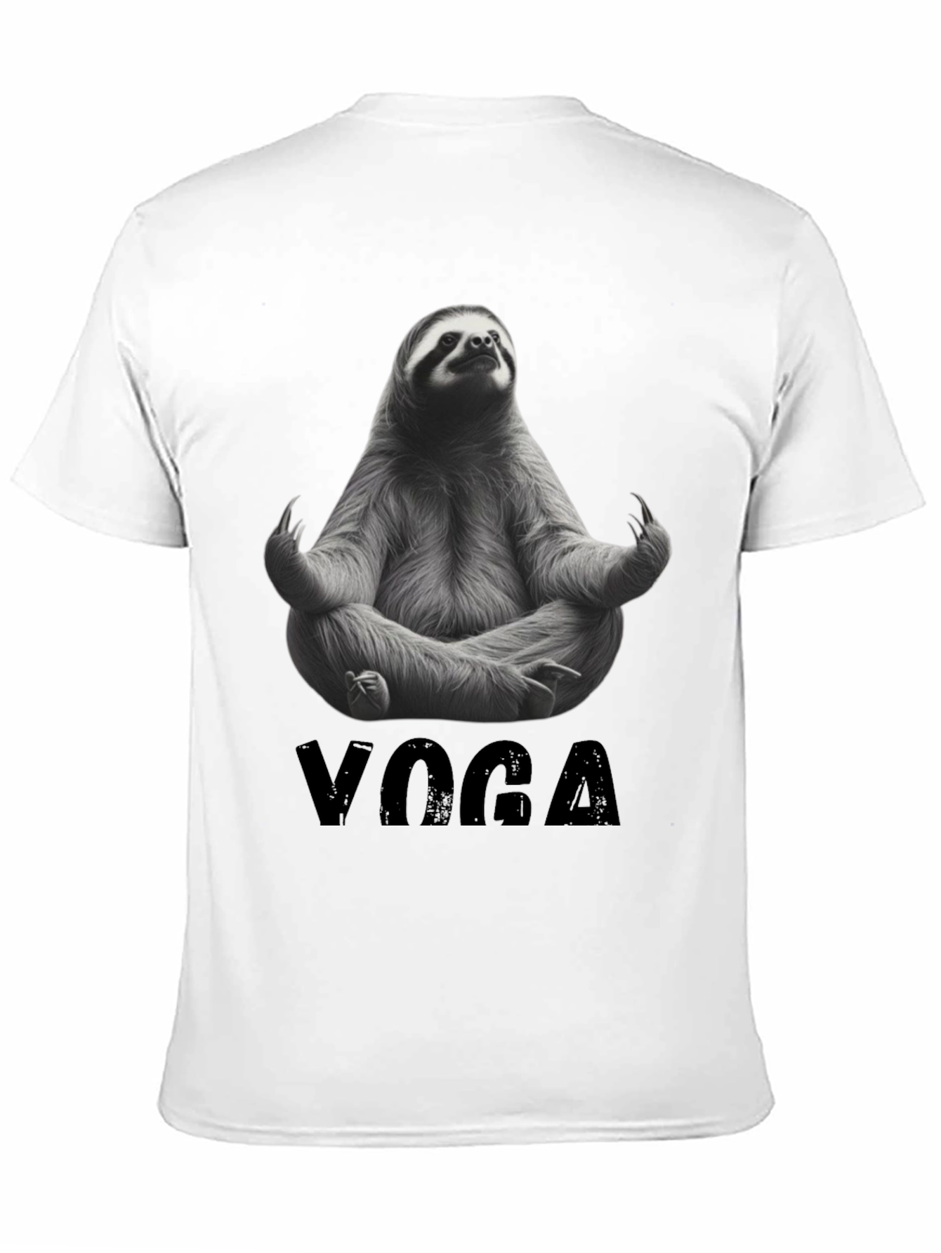Black Sloth Yoga Graphic Tee - Relax & Unwind view 11