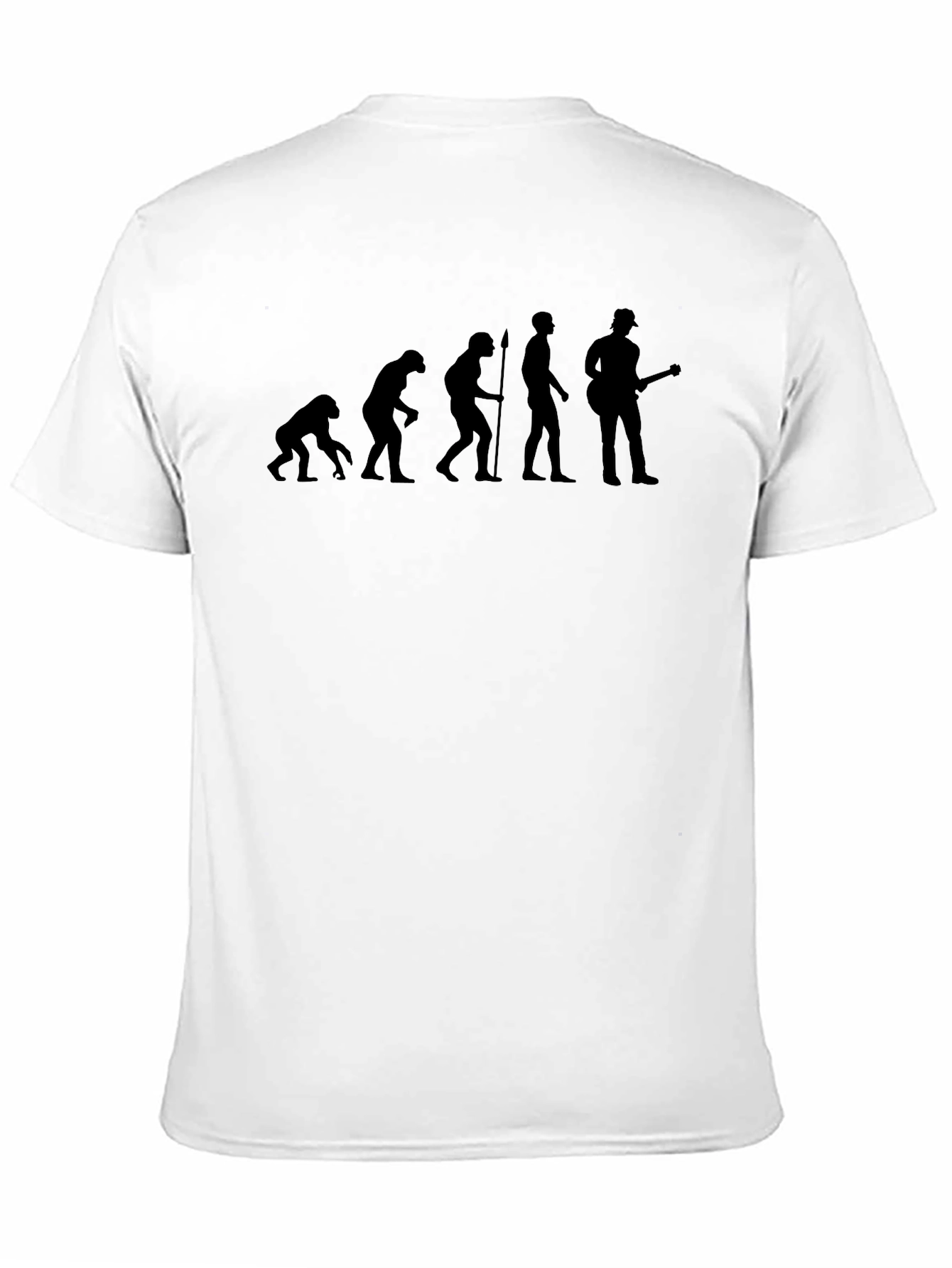 Black Evolution of Man T-Shirt - Guitarist view 11