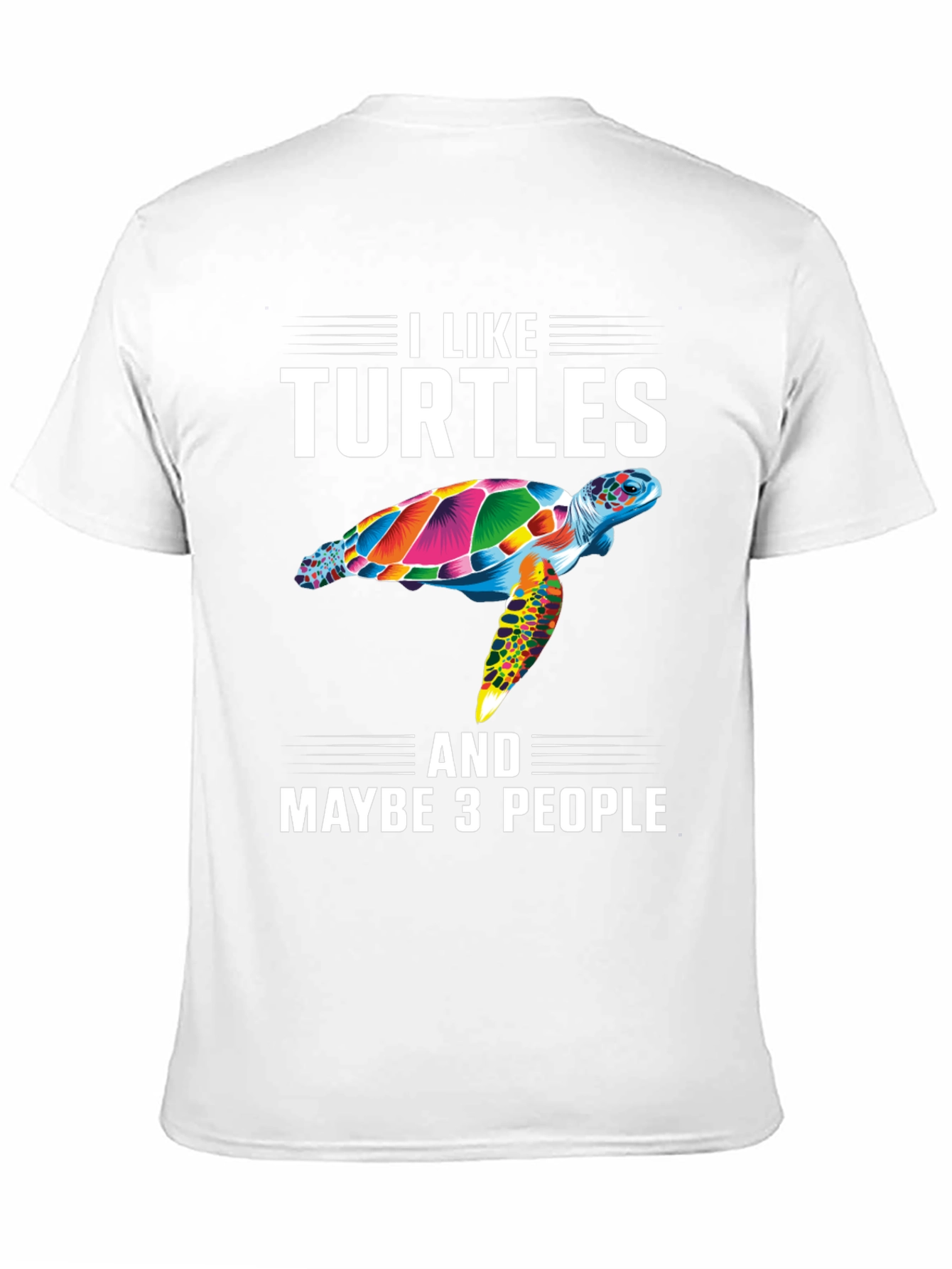 Black I Like Turtles T-Shirt - Funny Sea Turtle Graphic Tee view 11