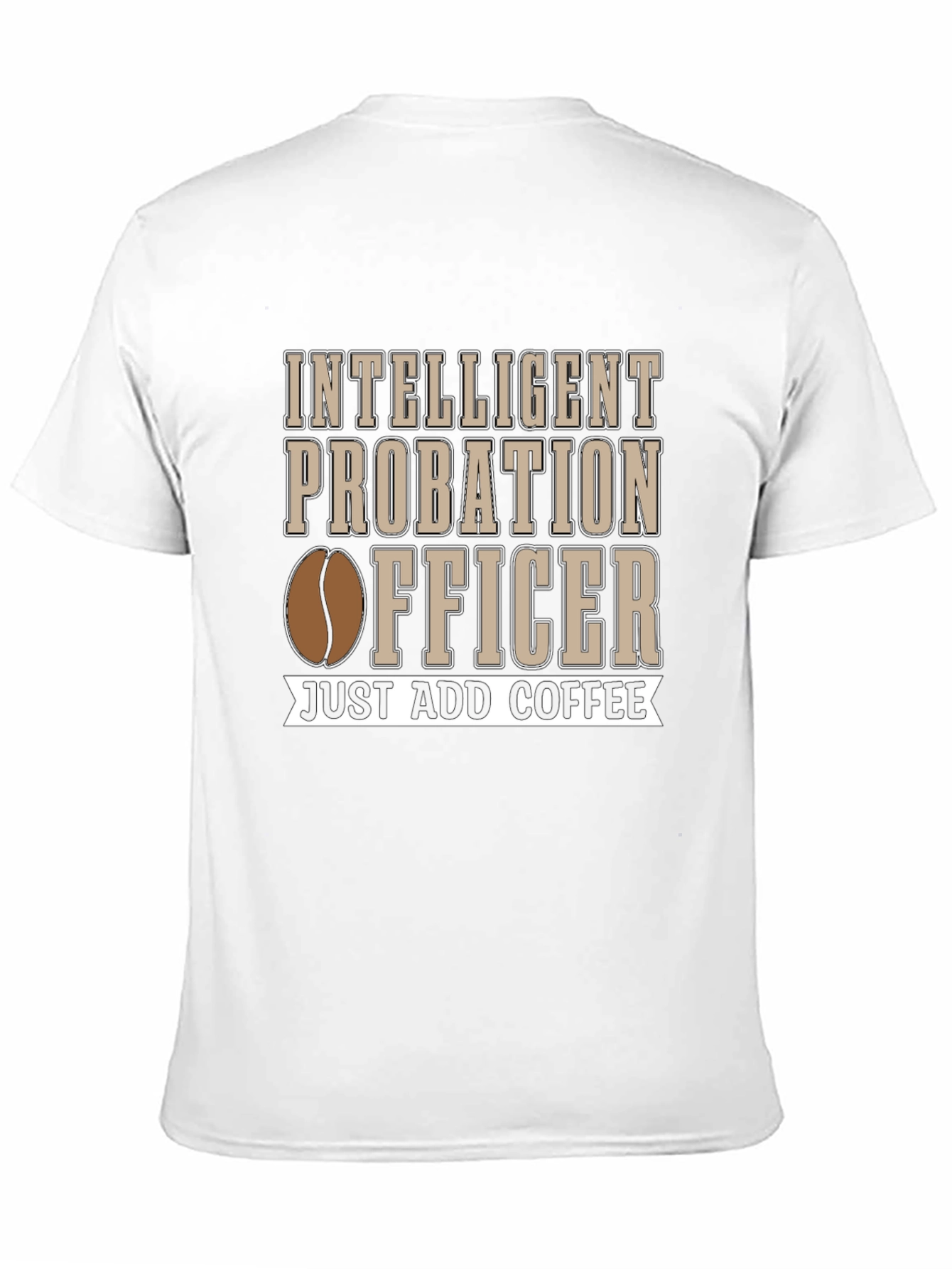 Black Intelligent Probation Officer T-Shirt view 11