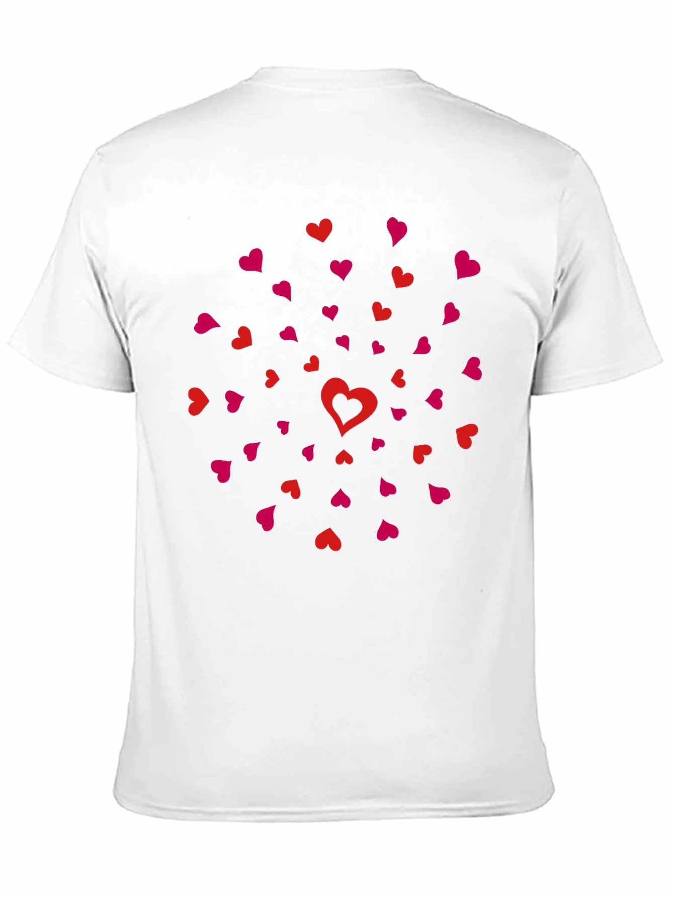 Black Heart Burst Black T-Shirt view 11