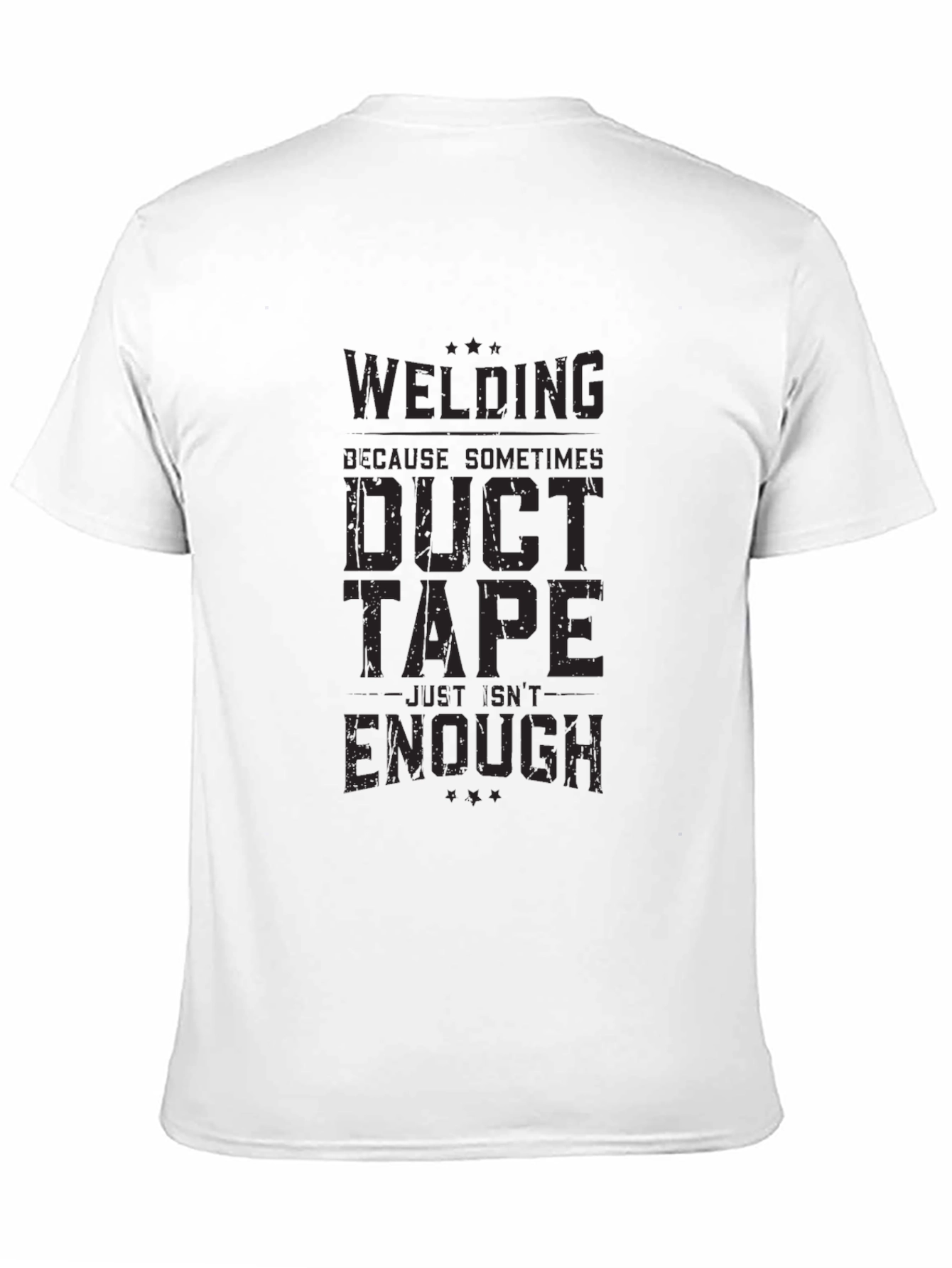 Black Welding Duct Tape T-Shirt view 11