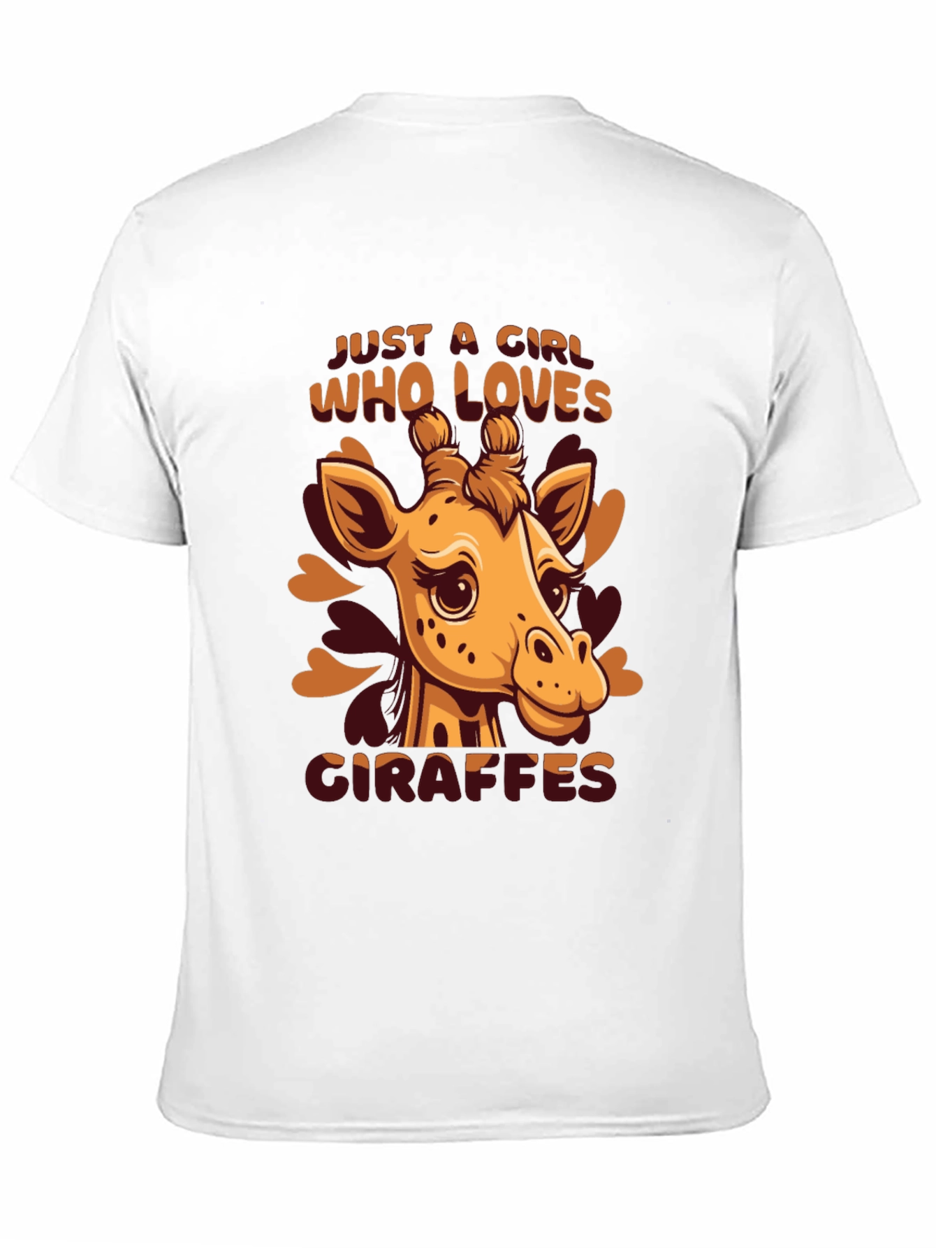Black Giraffe Lover T-Shirt - Cute Animal Graphic Tee view 11