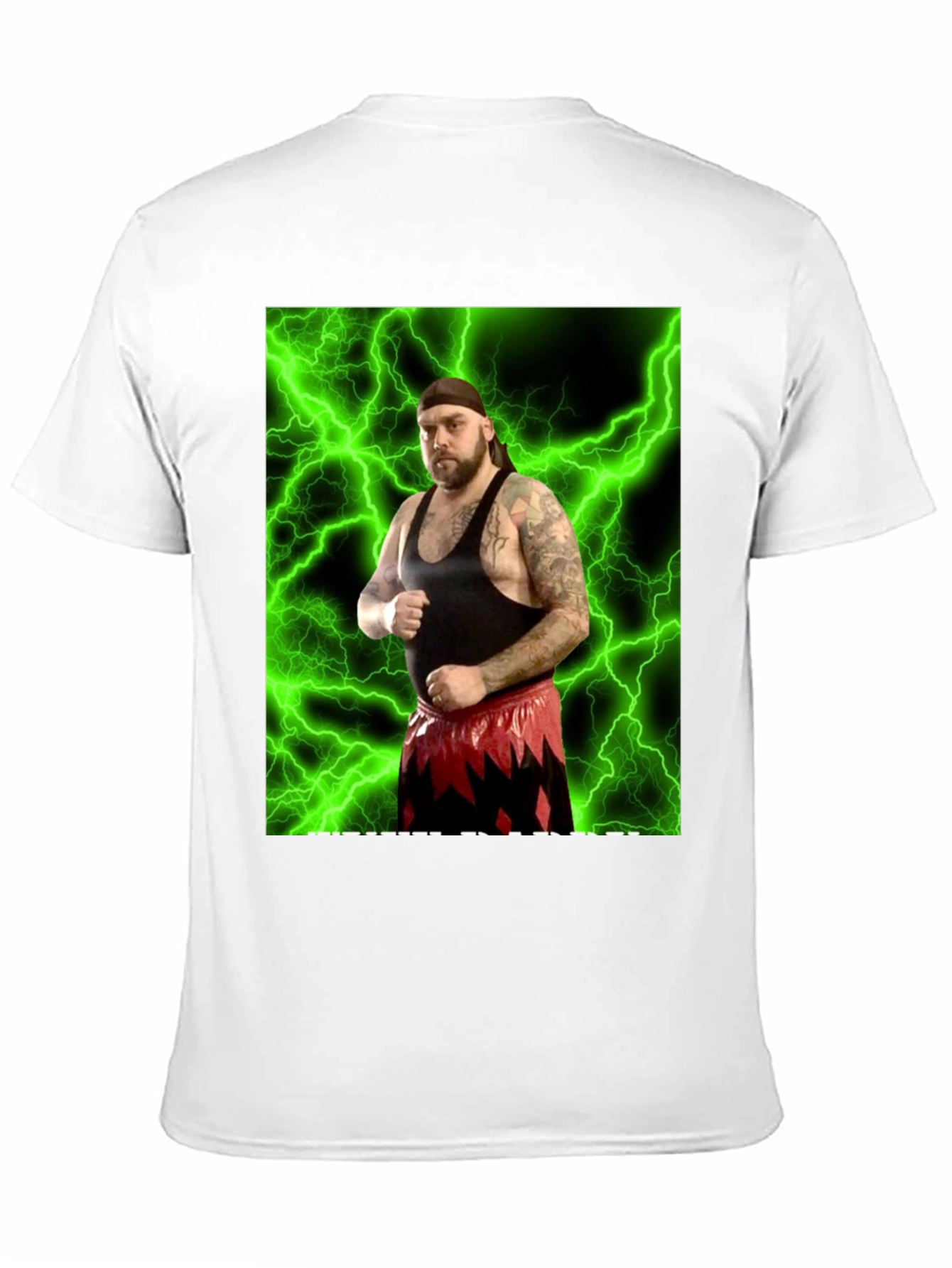 Black Wrestler Graphic Black T-Shirt view 11