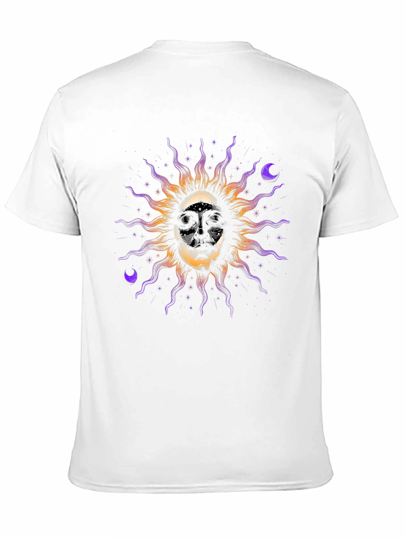 Black Skull Sun Graphic Tee - Unique Design view 11