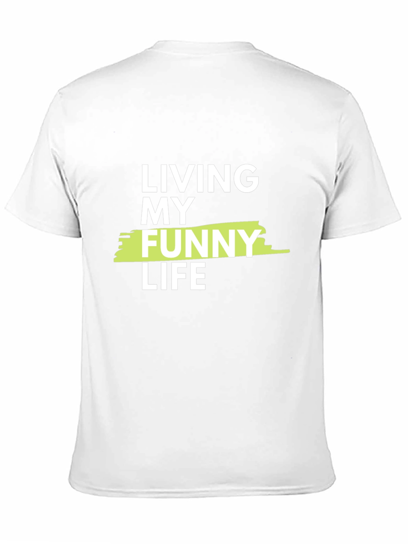 Black Living My Funny Life Graphic Tee - Casual Black T-Shirt view 11