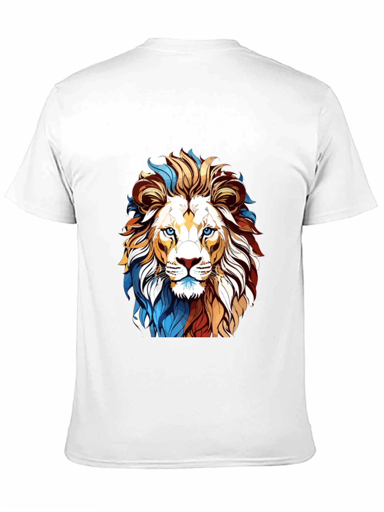 Black Lion Graphic Print Black T-Shirt view 11