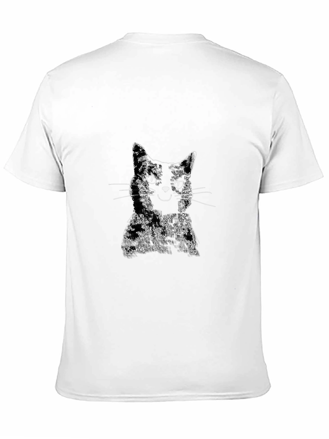 Black Black Cat Graphic T-Shirt - Men's Casual Tee view 11
