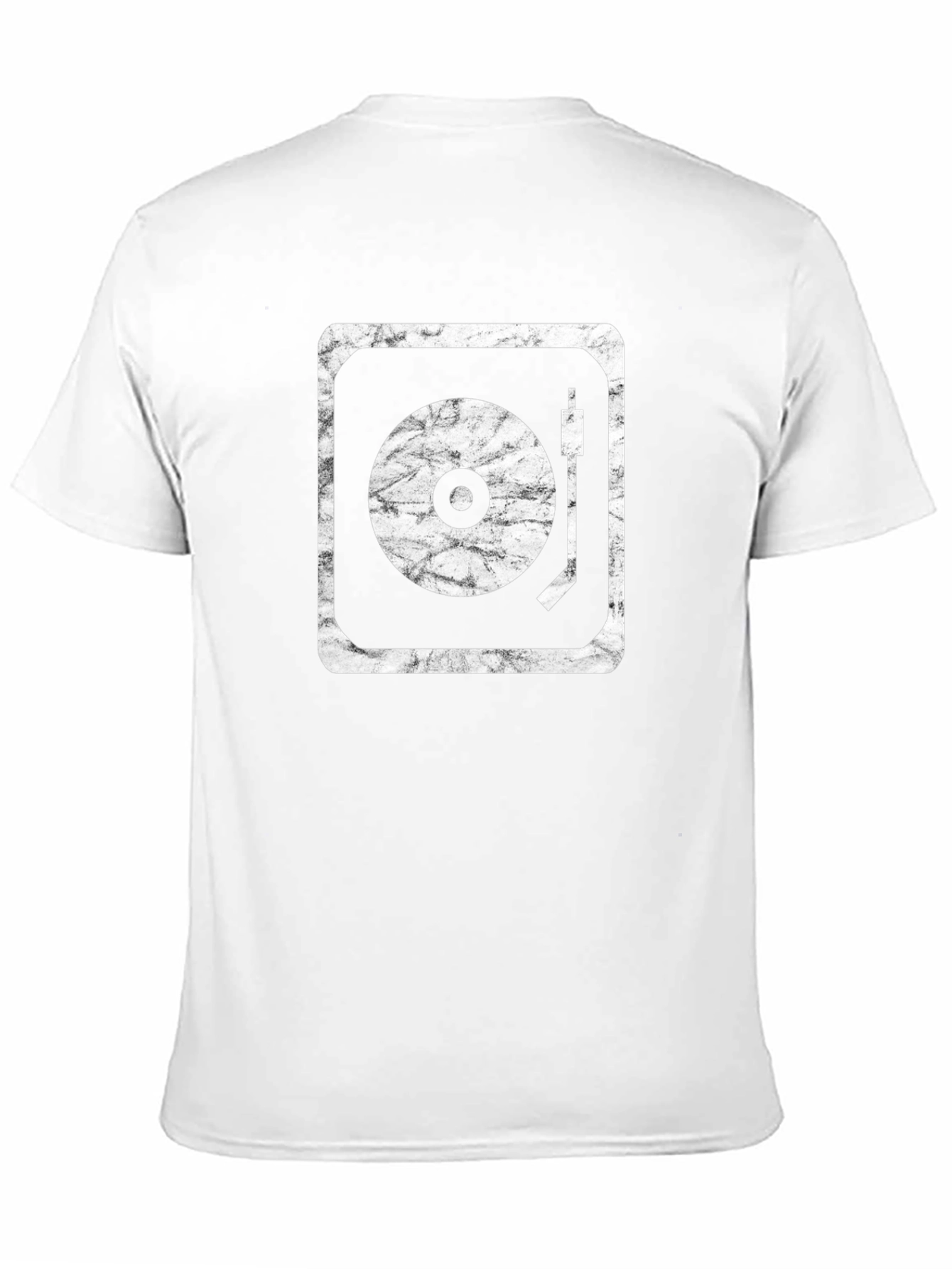 Black Vintage Turntable Graphic Tee - Black view 11