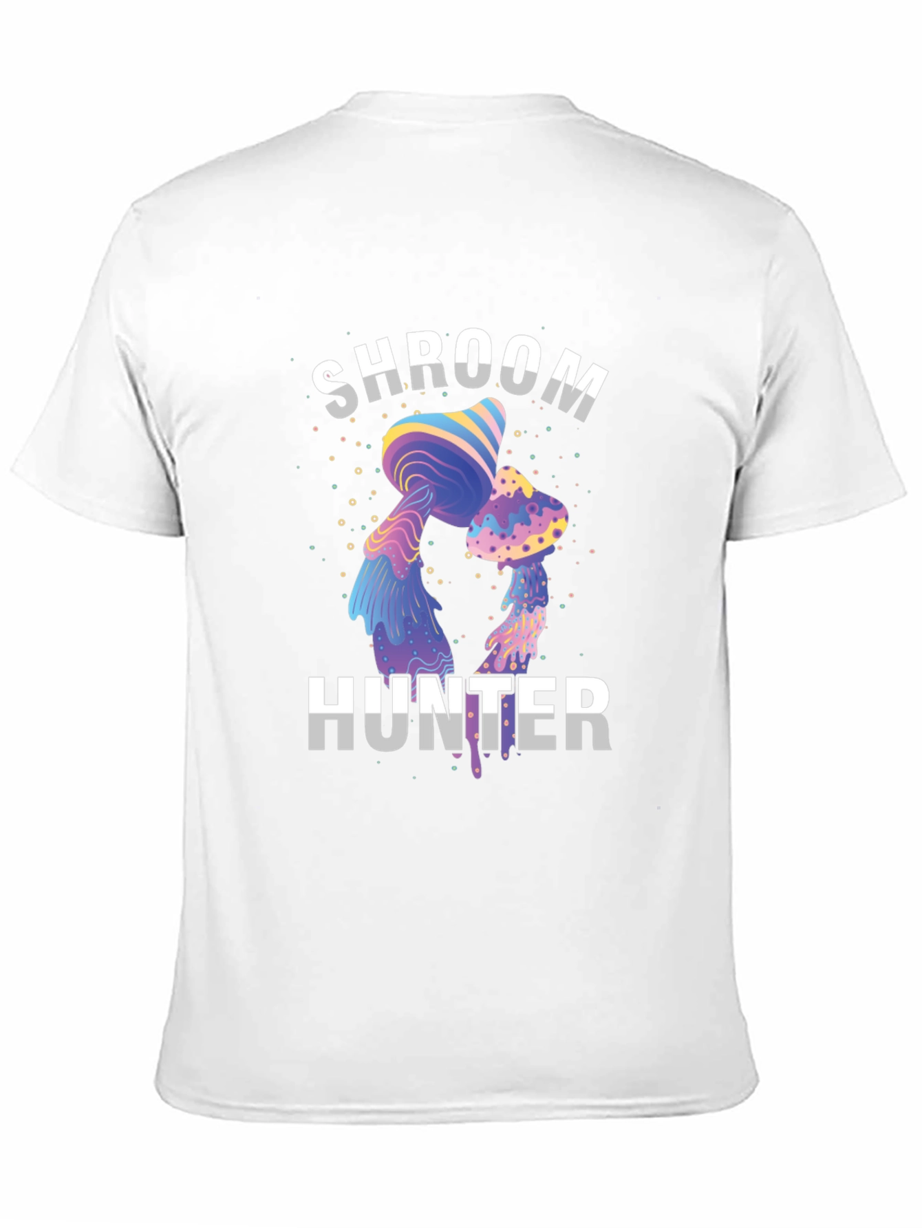Black Shroom Hunter Tee - Unique Graphic Print T-Shirt view 11