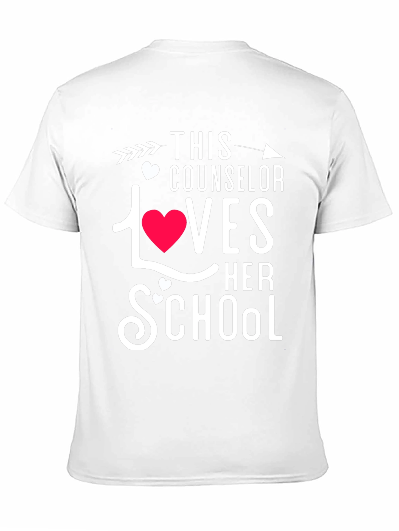 Black Counselor Loves School T-Shirt view 11