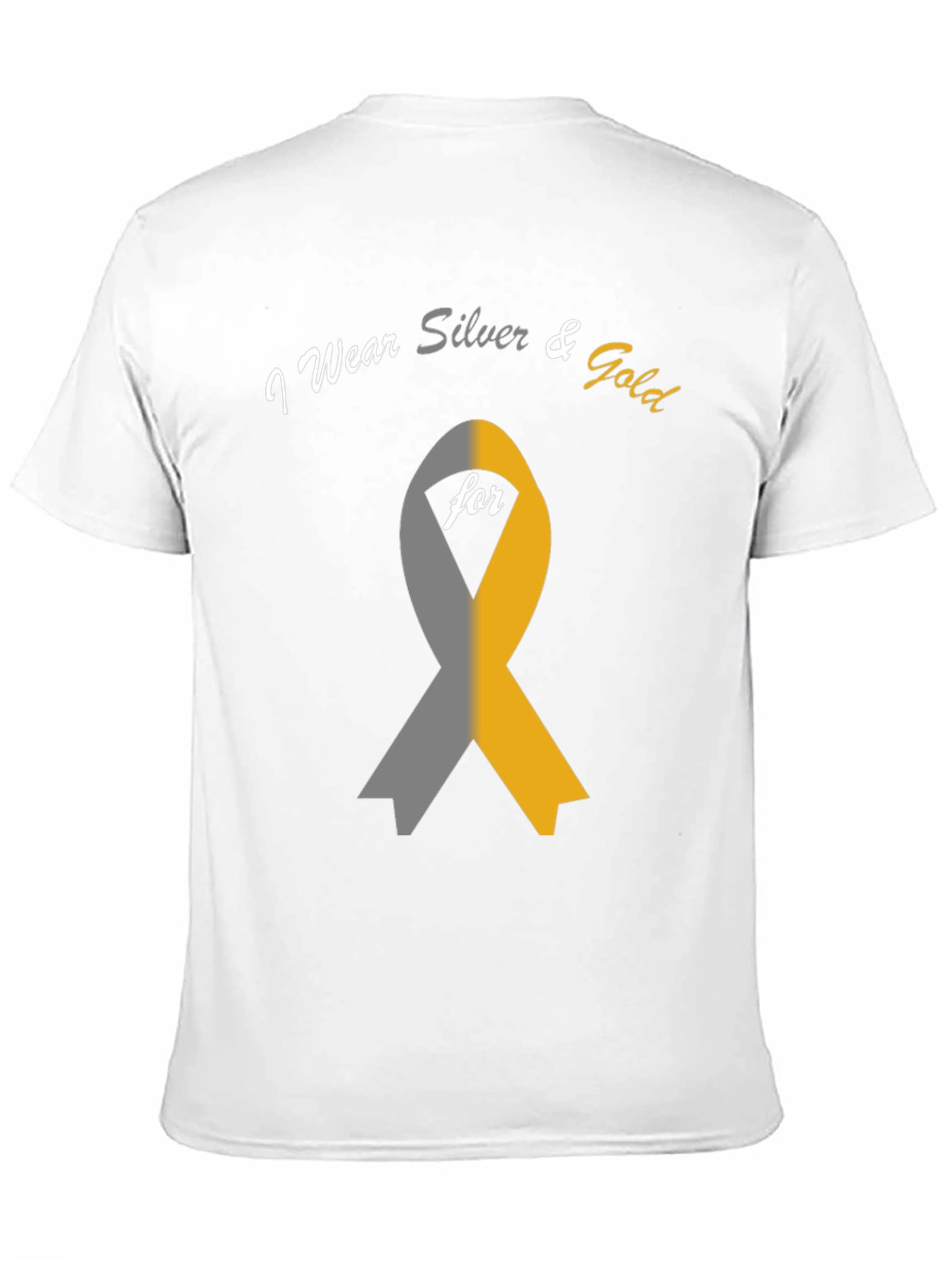 Black I Wear Silver & Gold T-Shirt view 11