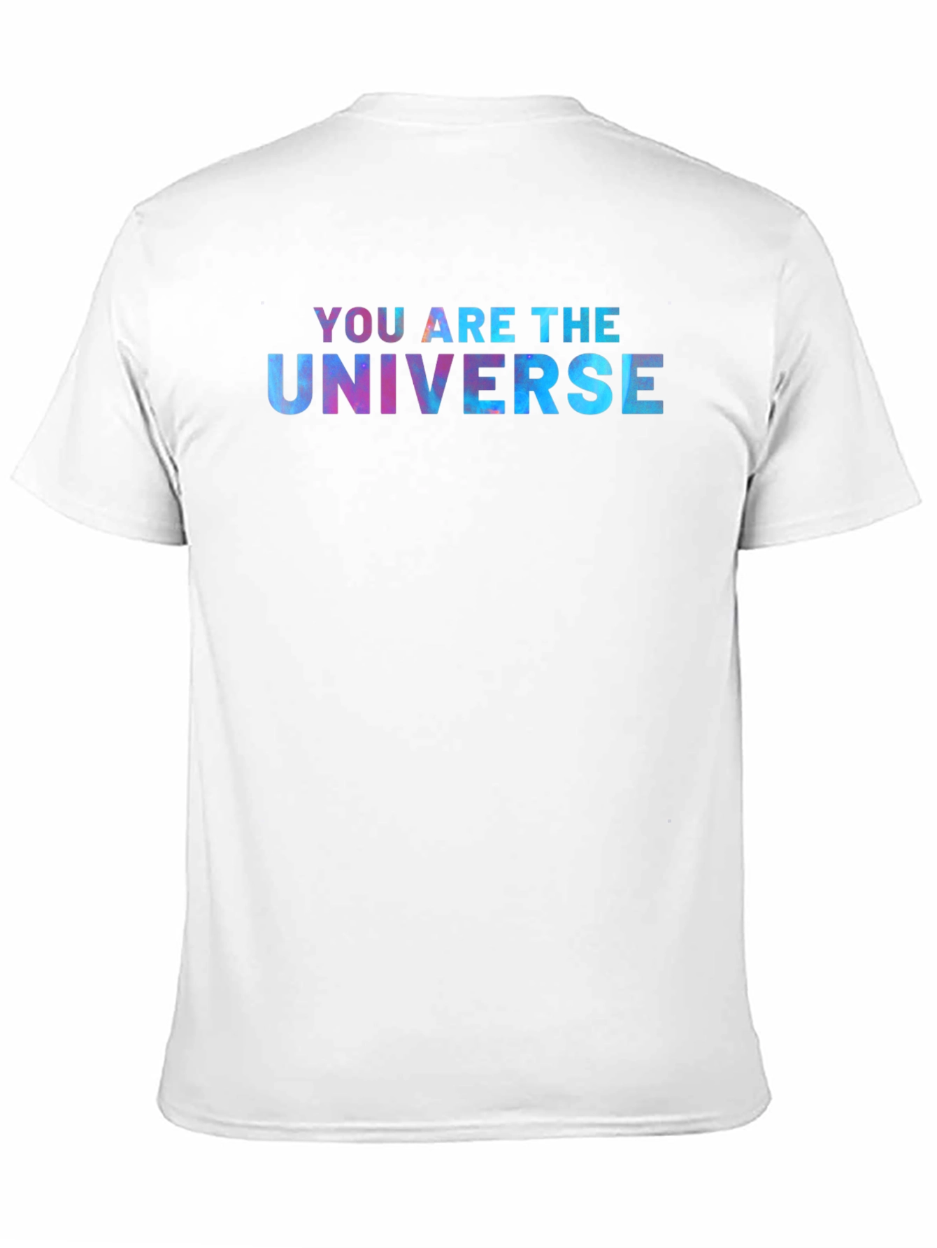 Black You Are The Universe Graphic Tee - Black Cotton T-Shirt view 11