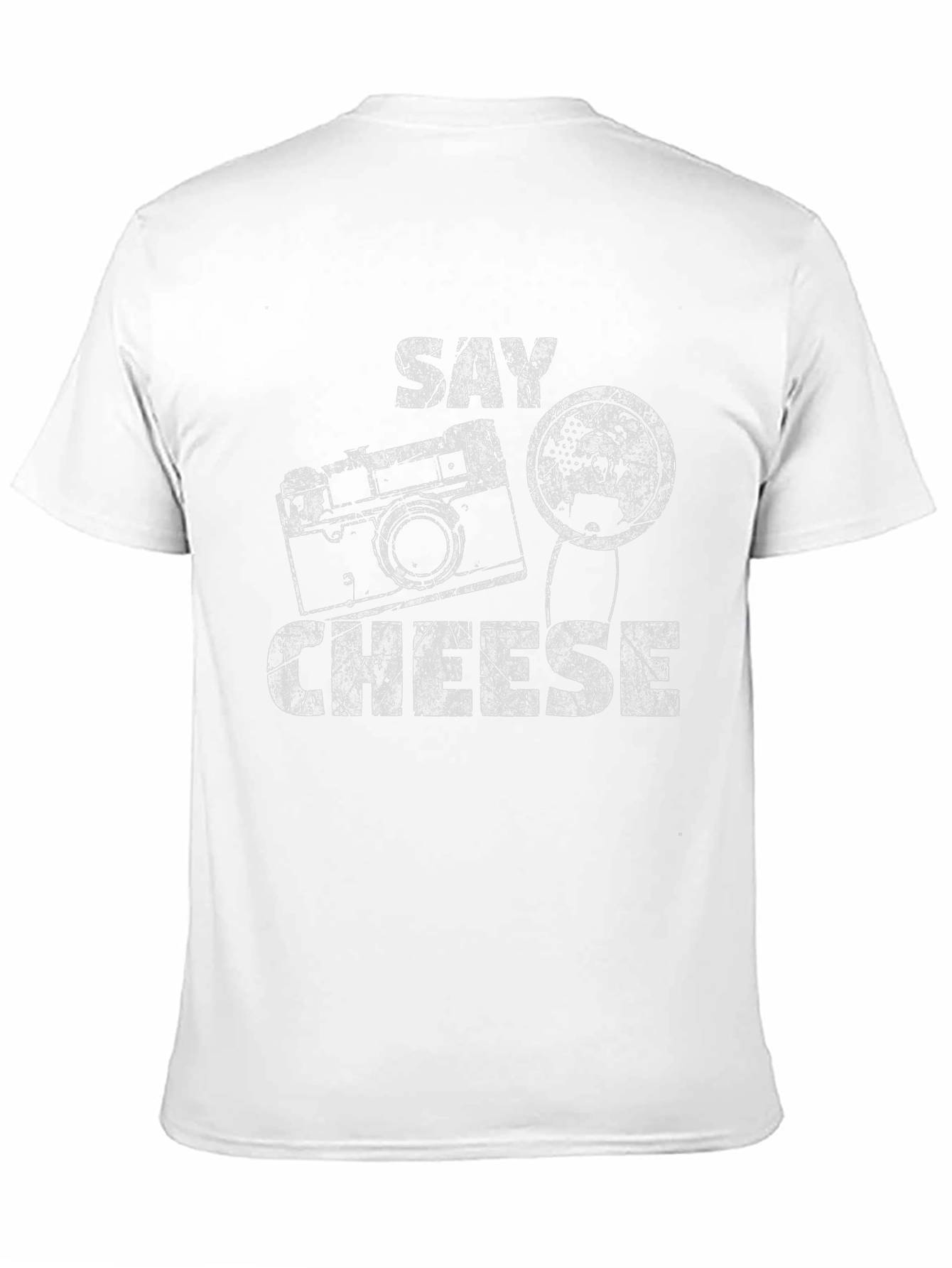 Black Say Cheese Graphic Tee - Retro Camera Design view 11