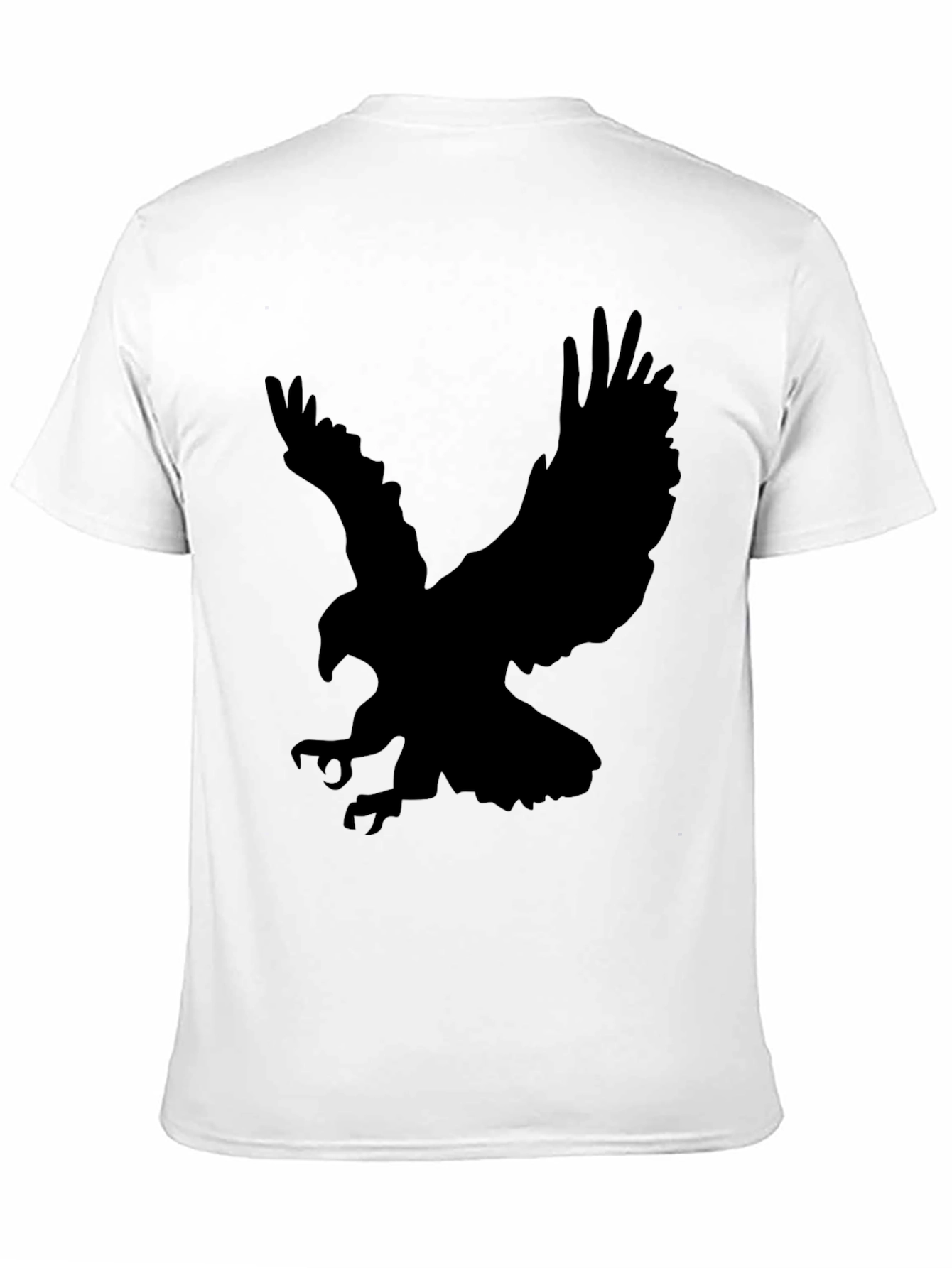 Black Black Eagle Silhouette Graphic T-Shirt view 11