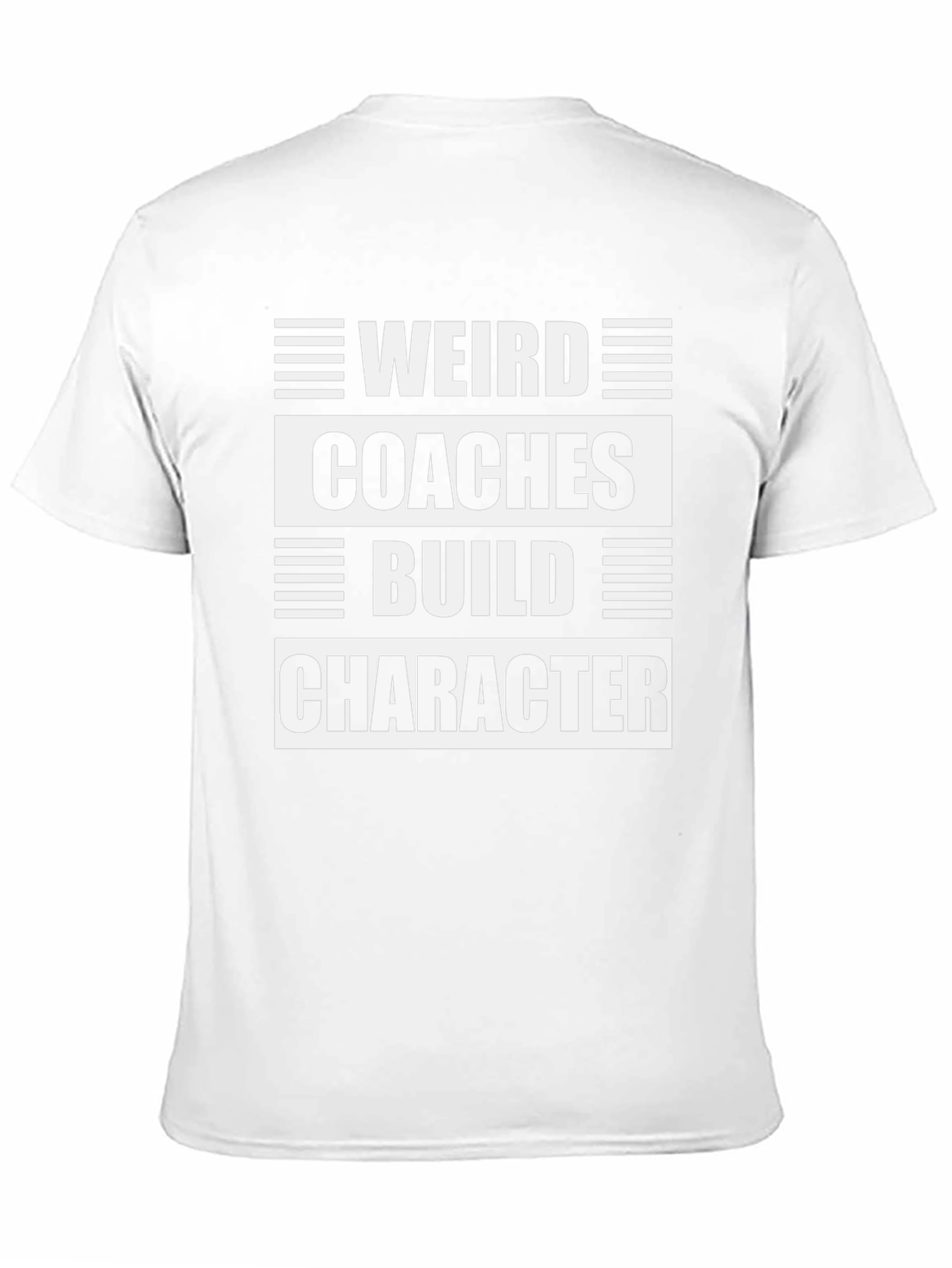 Black Weird Coaches Build Character Black T-Shirt view 11