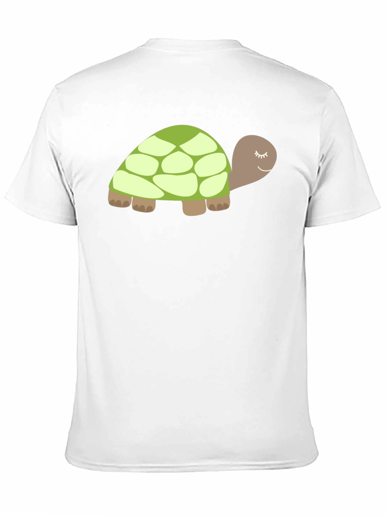 Black Cute Turtle Graphic Tee - Soft Black Cotton view 11