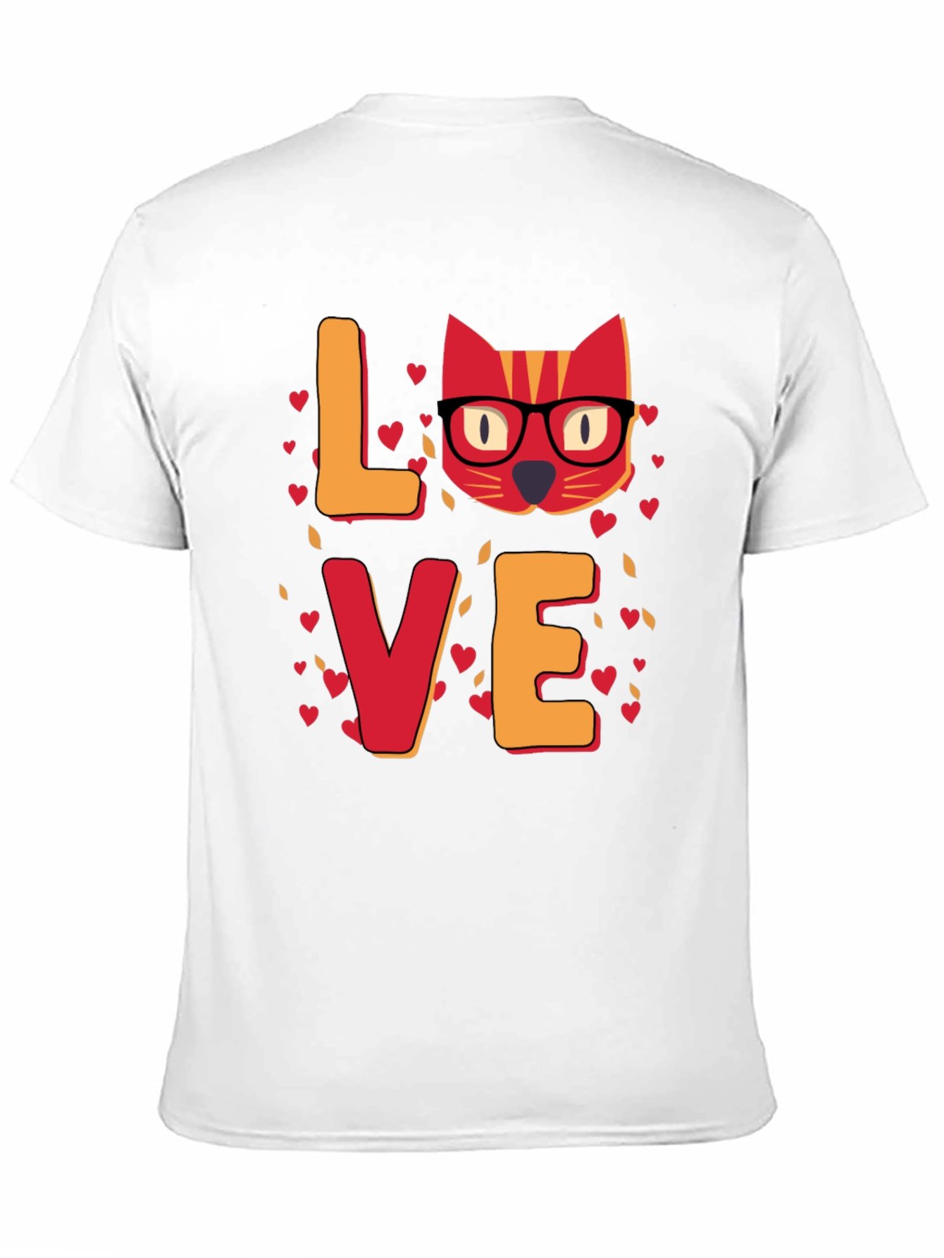 Black Love Cat T-Shirt - Unique Valentine's Day Gift for Cat Lovers view 11