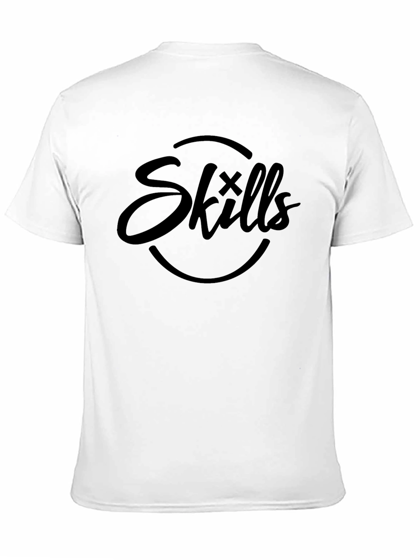 Black Skills Graphic Tee - Black Crew Neck T-Shirt view 11