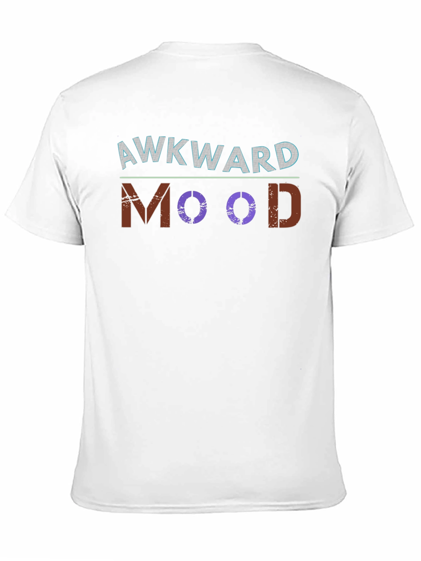 Black Awkward Mood Graphic Tee - Soft Cotton Blend view 11