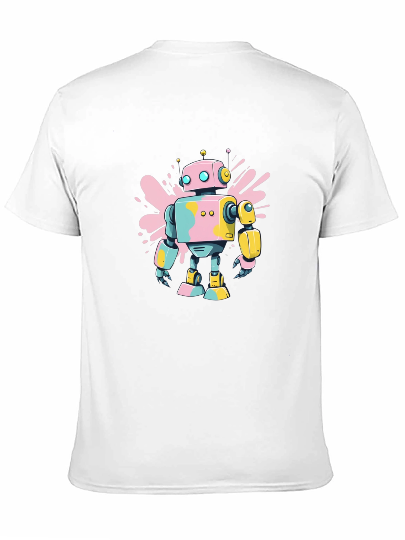 Black Retro Robot T-Shirt - Funky Design view 11