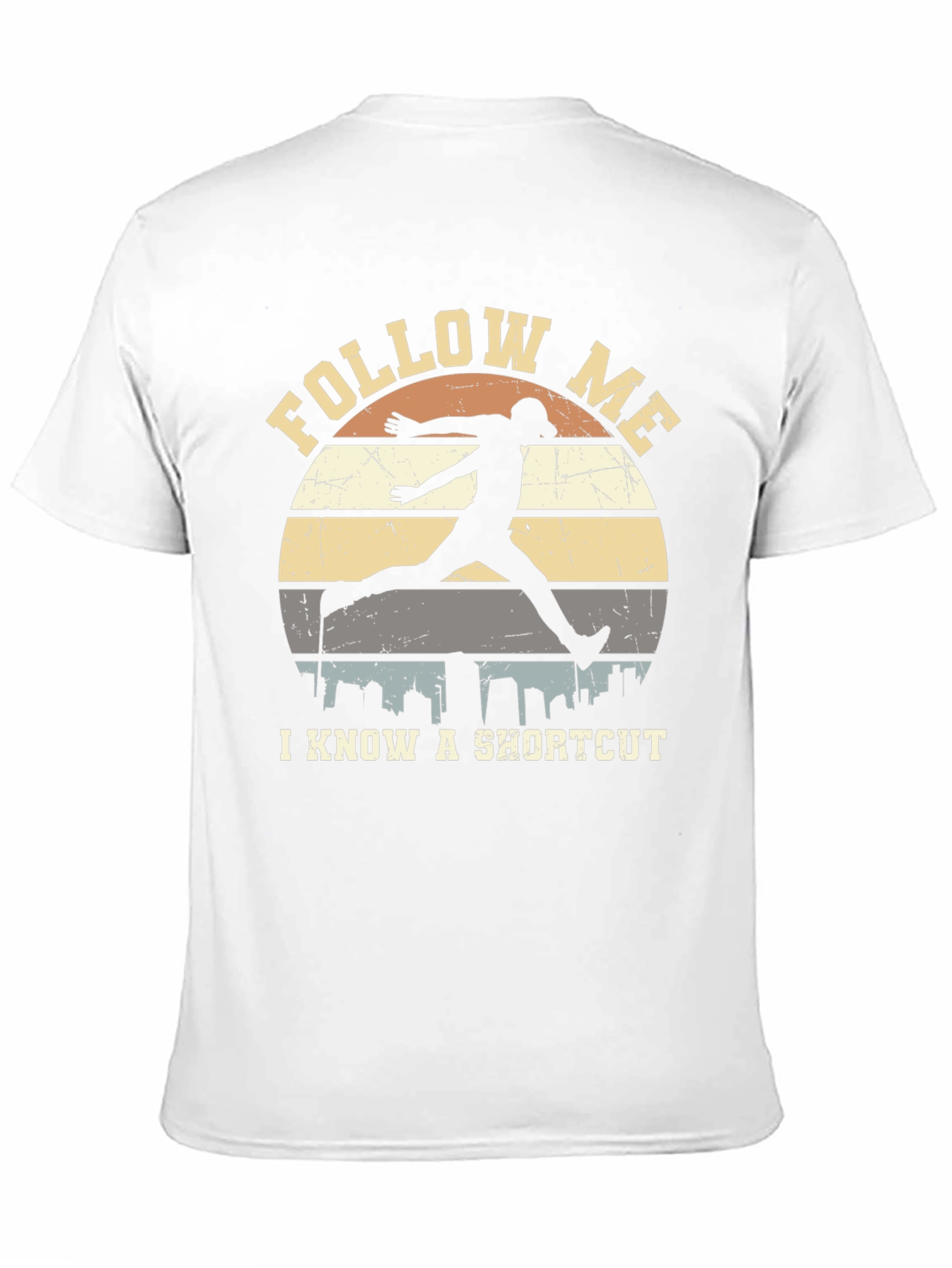 Black Follow Me Shortcut Graphic Tee view 11