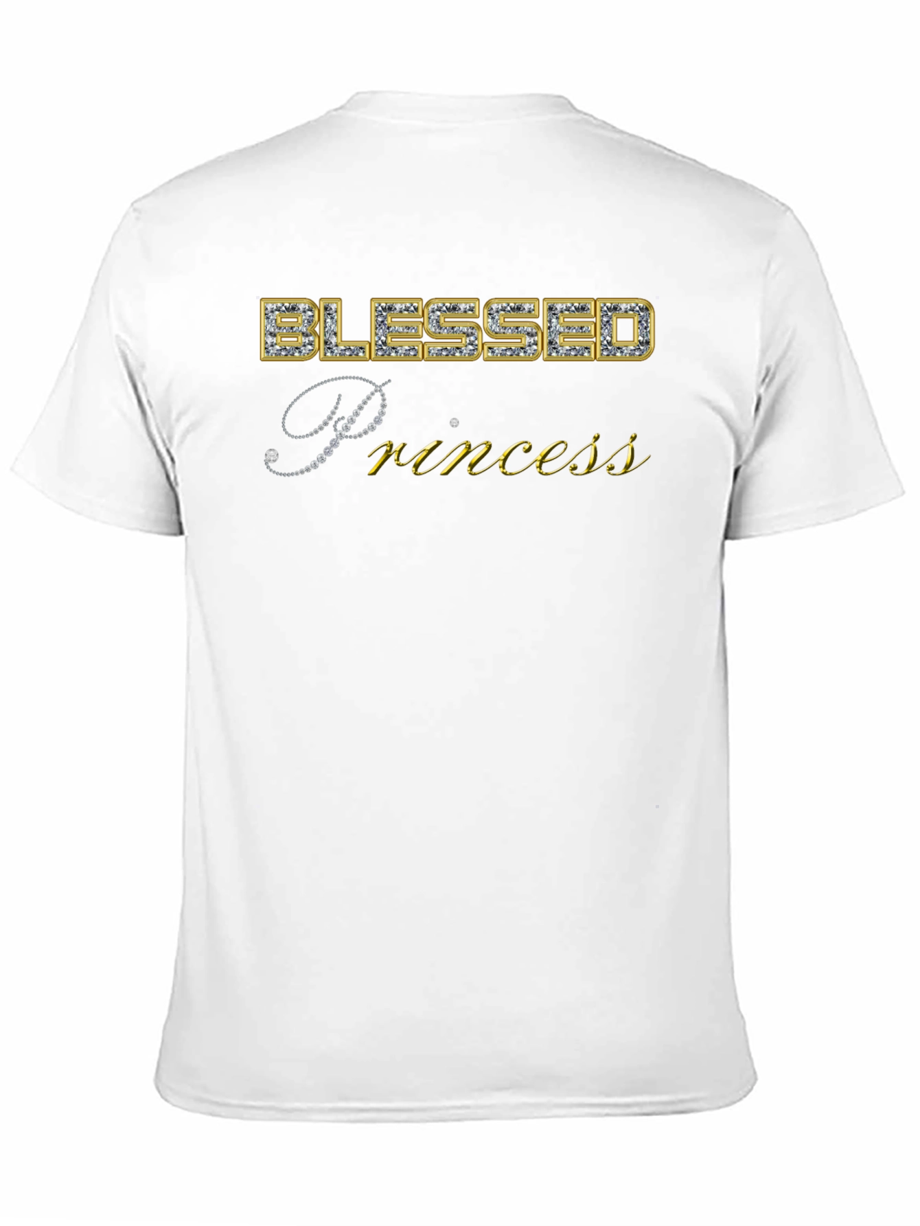 Black Blessed Princess Graphic Tee view 11