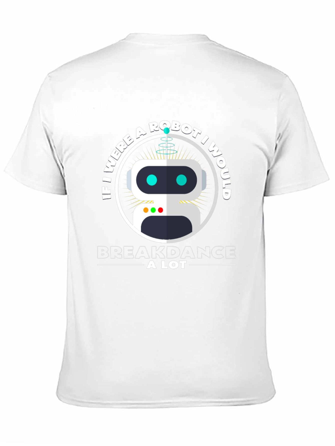 Black Robot Breakdance T-Shirt - Fun Graphic Tee view 11