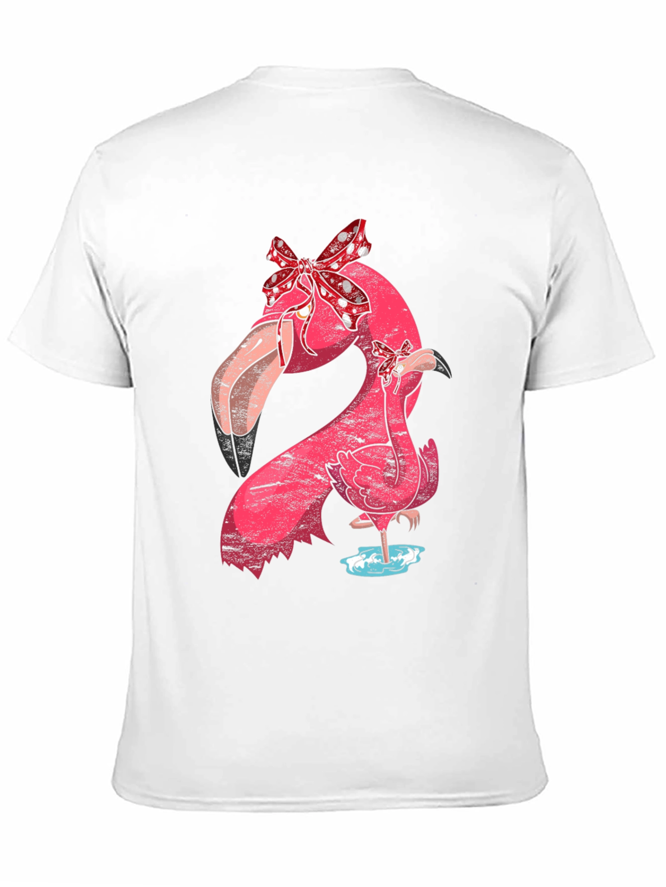 Black Flamingo Mom & Baby T-Shirt with Bows view 11