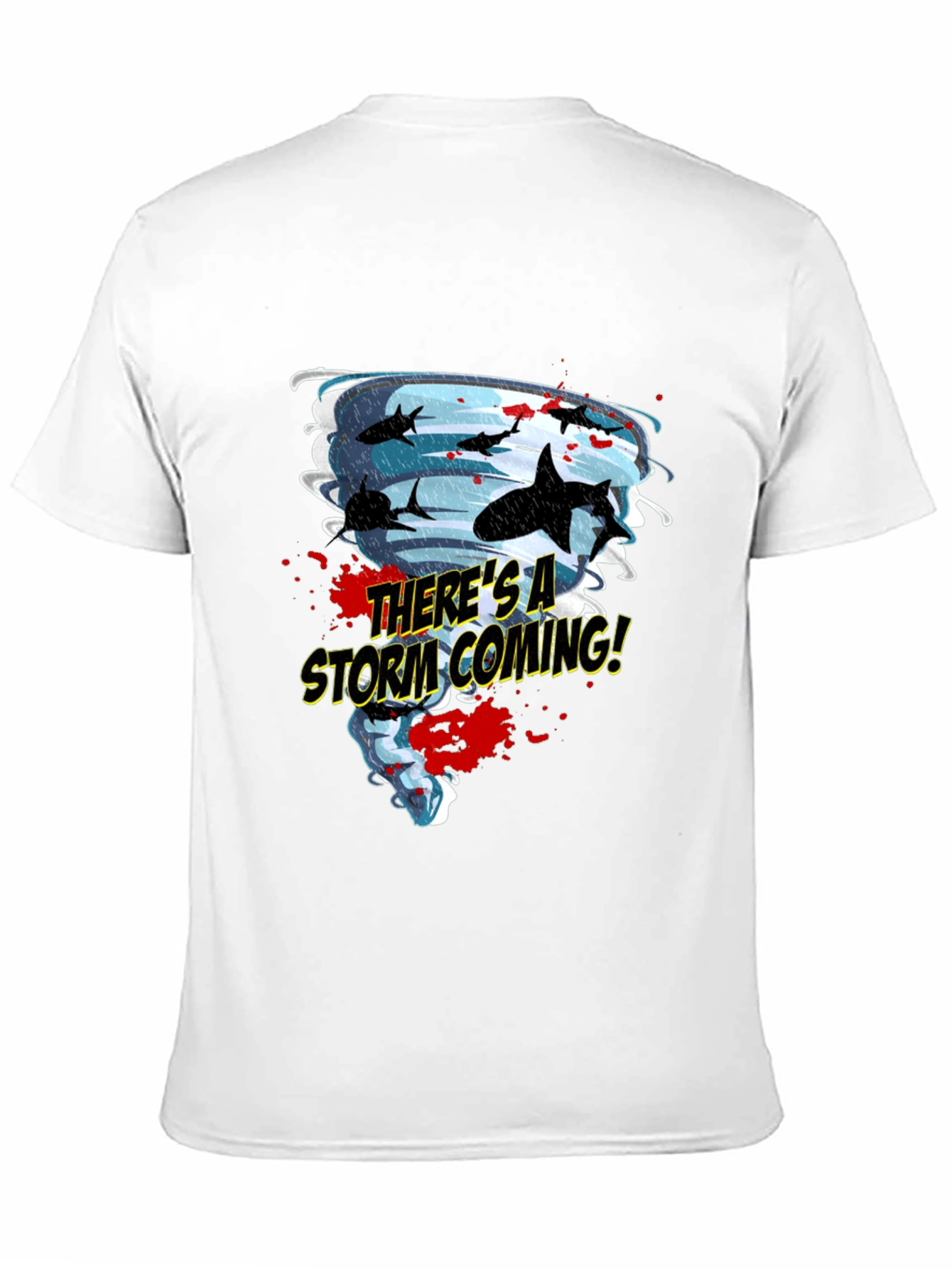 Black Sharknado Graphic T-Shirt view 11