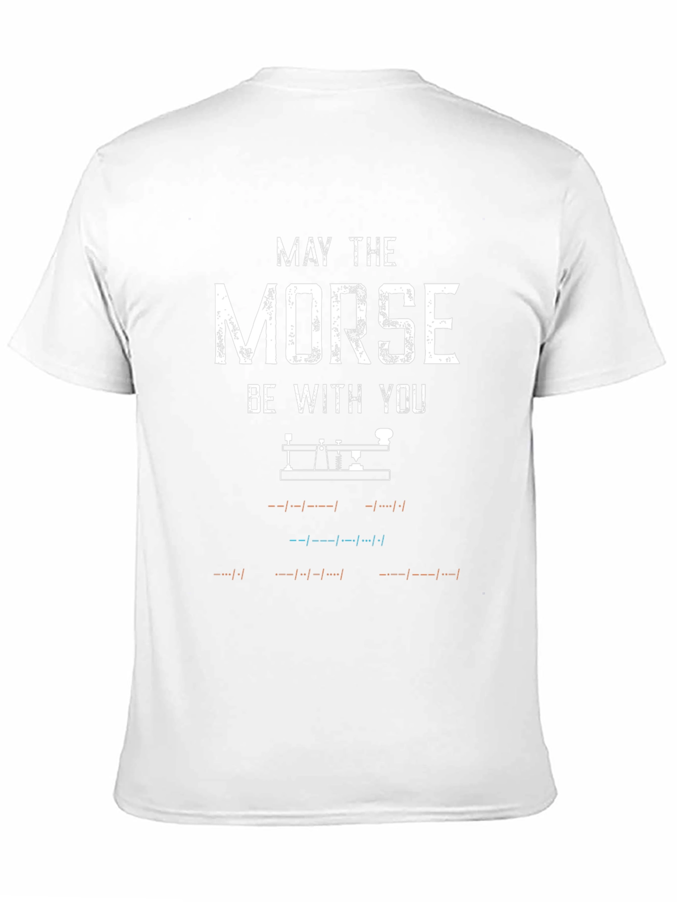 Black May The Morse Be With You T-Shirt view 11