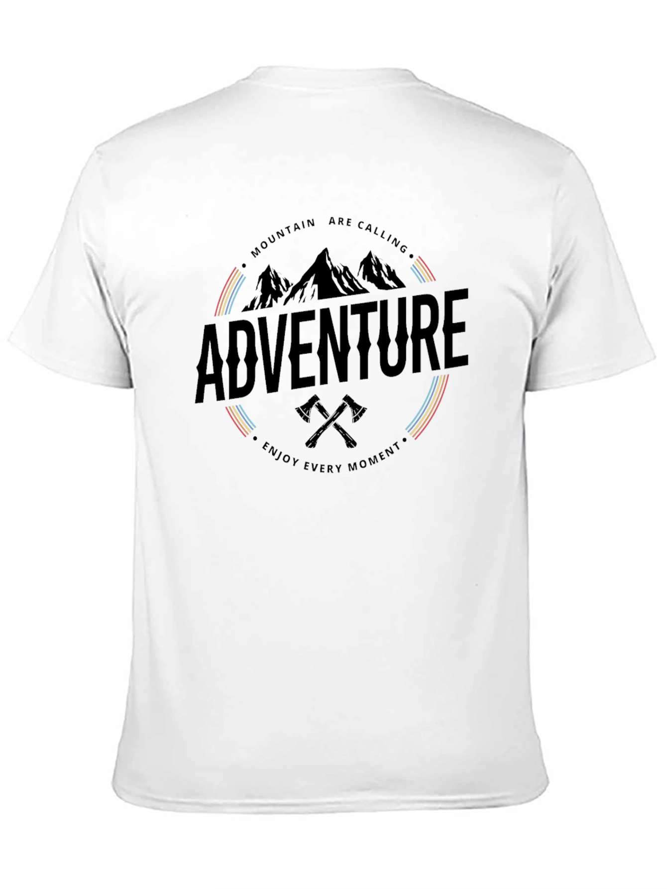Black Adventure Awaits Graphic T-Shirt - Mountain Calling Tee view 11