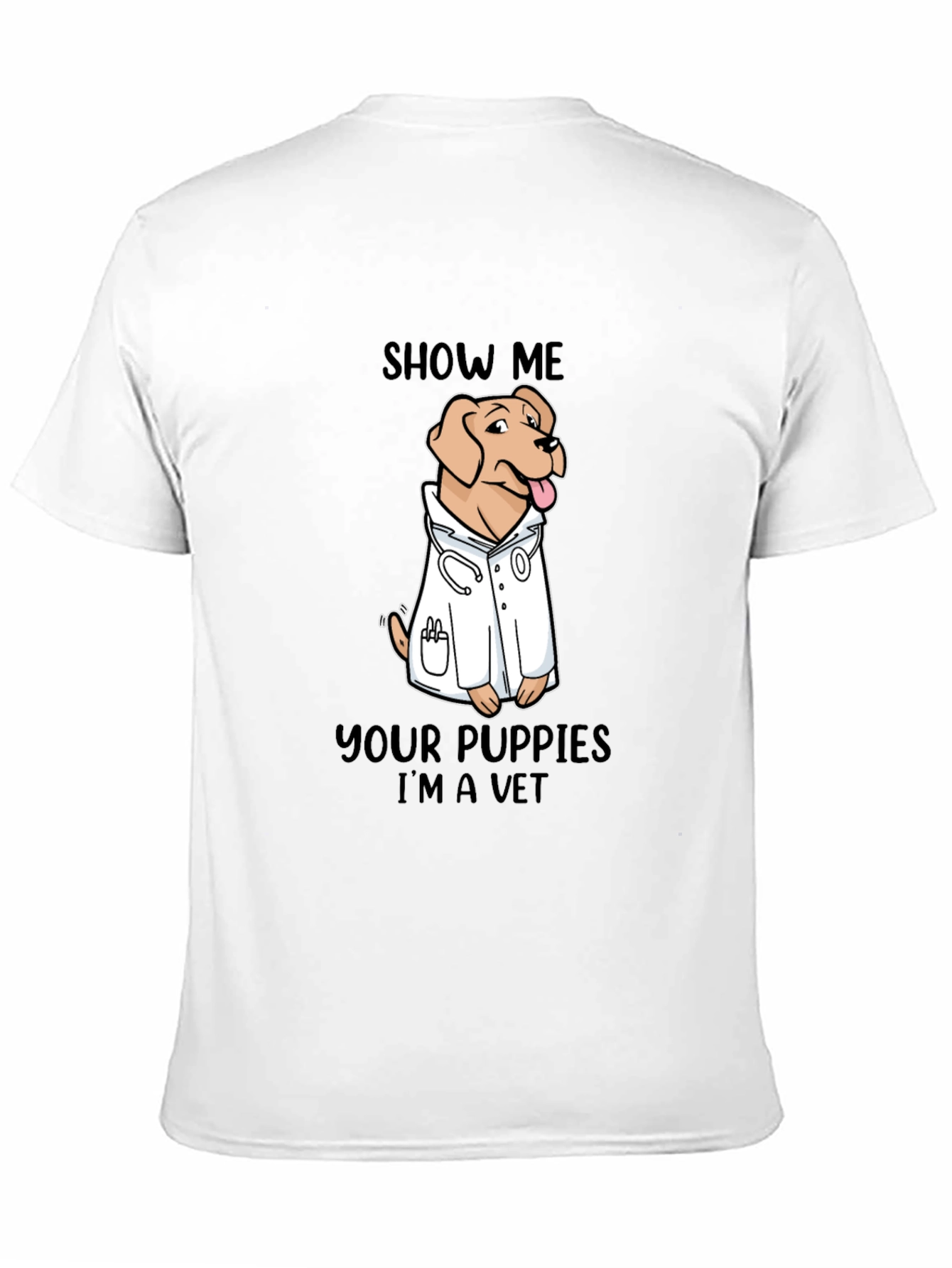 Black Show Me Your Puppies I'm A Vet T-Shirt view 11