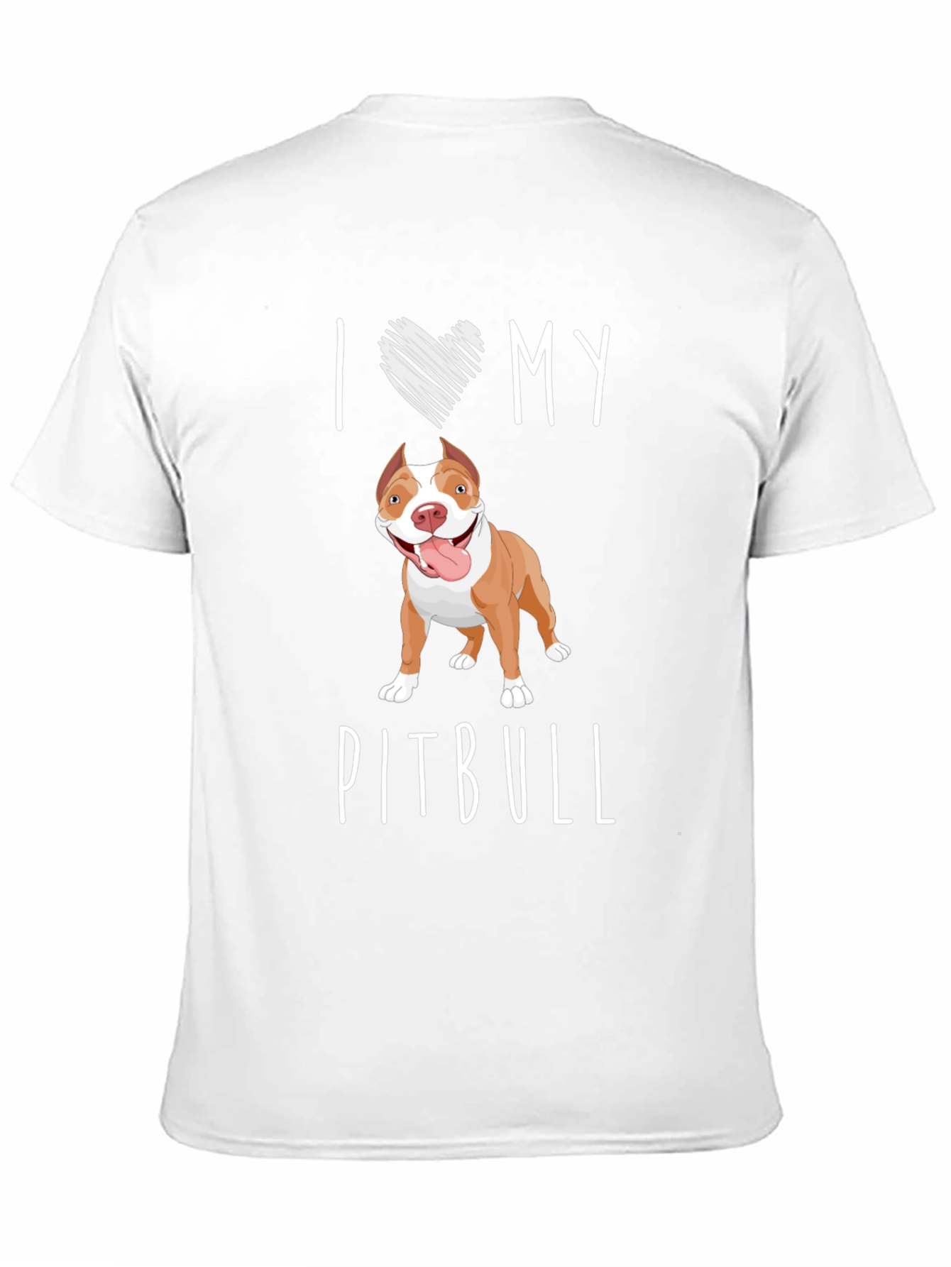 Black I Love My Pitbull T-Shirt view 11