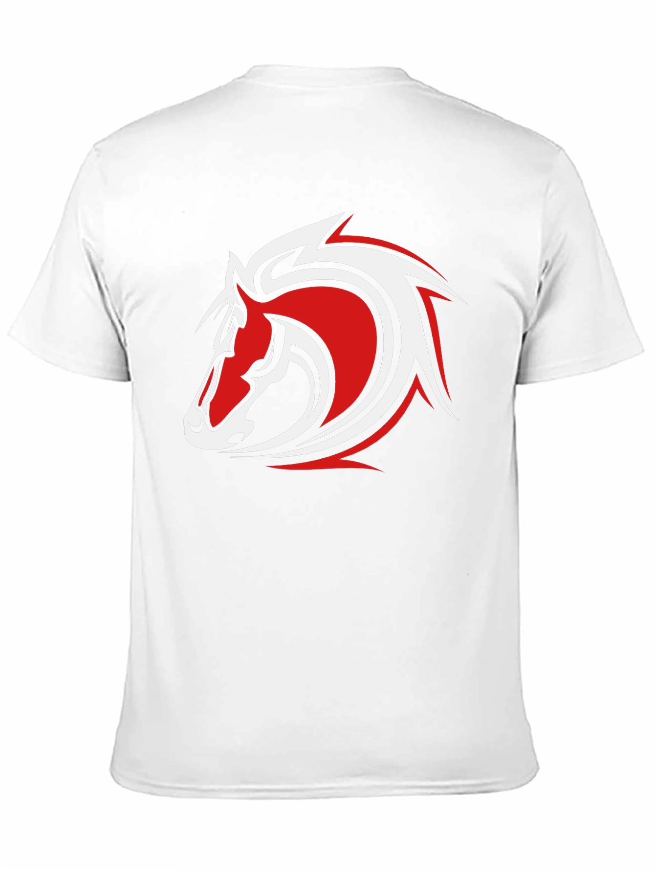 Black Black T-Shirt with Horse Head Graphic view 11